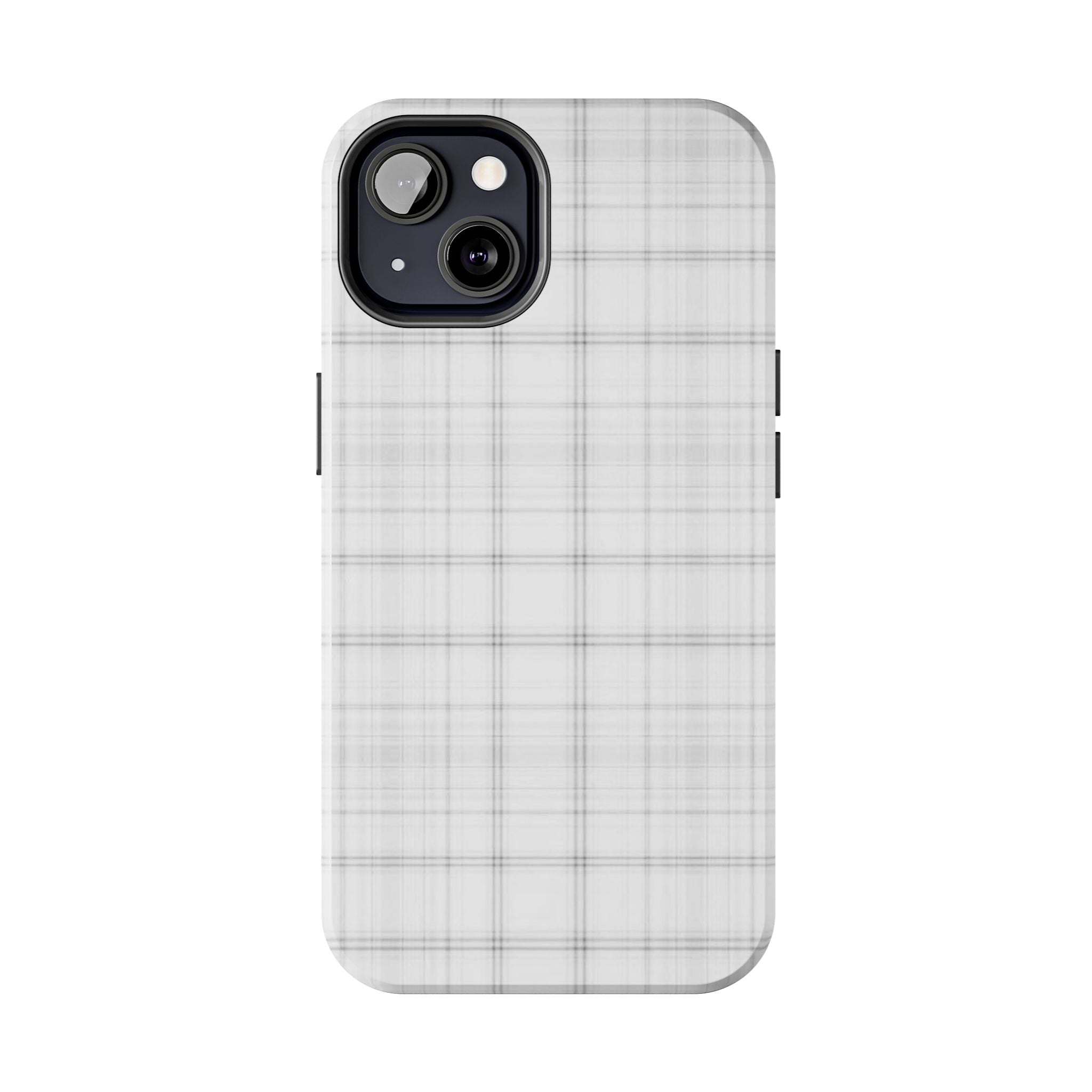 White Gingham Phone Case