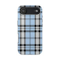 Light Baby Blue Gingham Plaid Phone Case