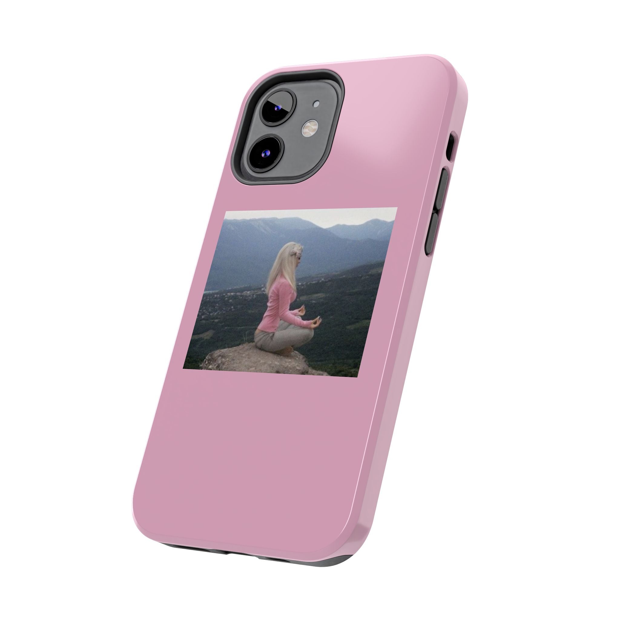 Manifestation Yoga Girl Manifesting Meme Phone Case