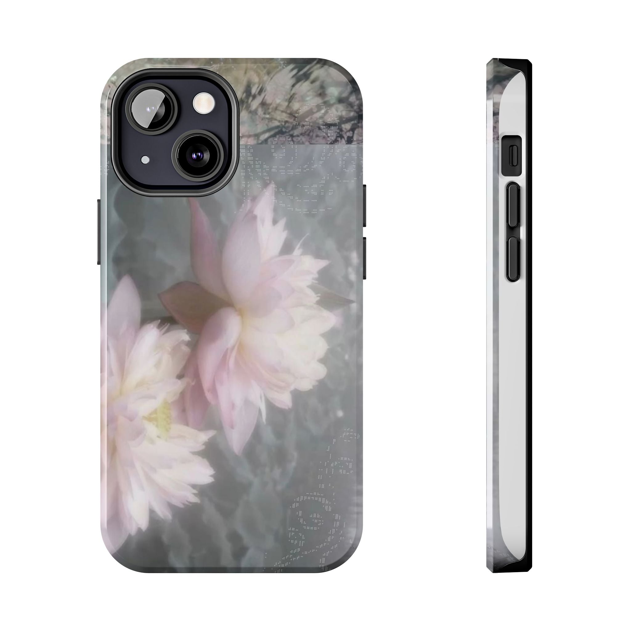 Lotus Flowers Cyber Whimsy Phone Case