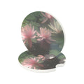 Lotus Flower Lily Pond Car Cupholder Coaster - Made of Soapstone