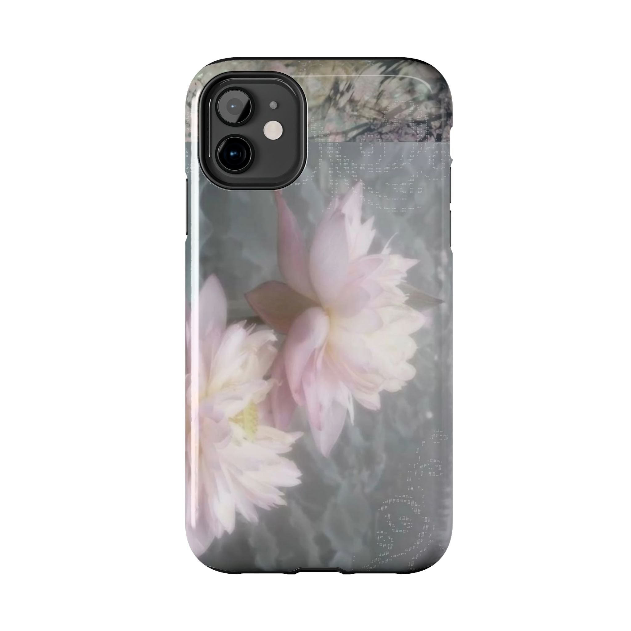 Lotus Flowers Cyber Whimsy Phone Case