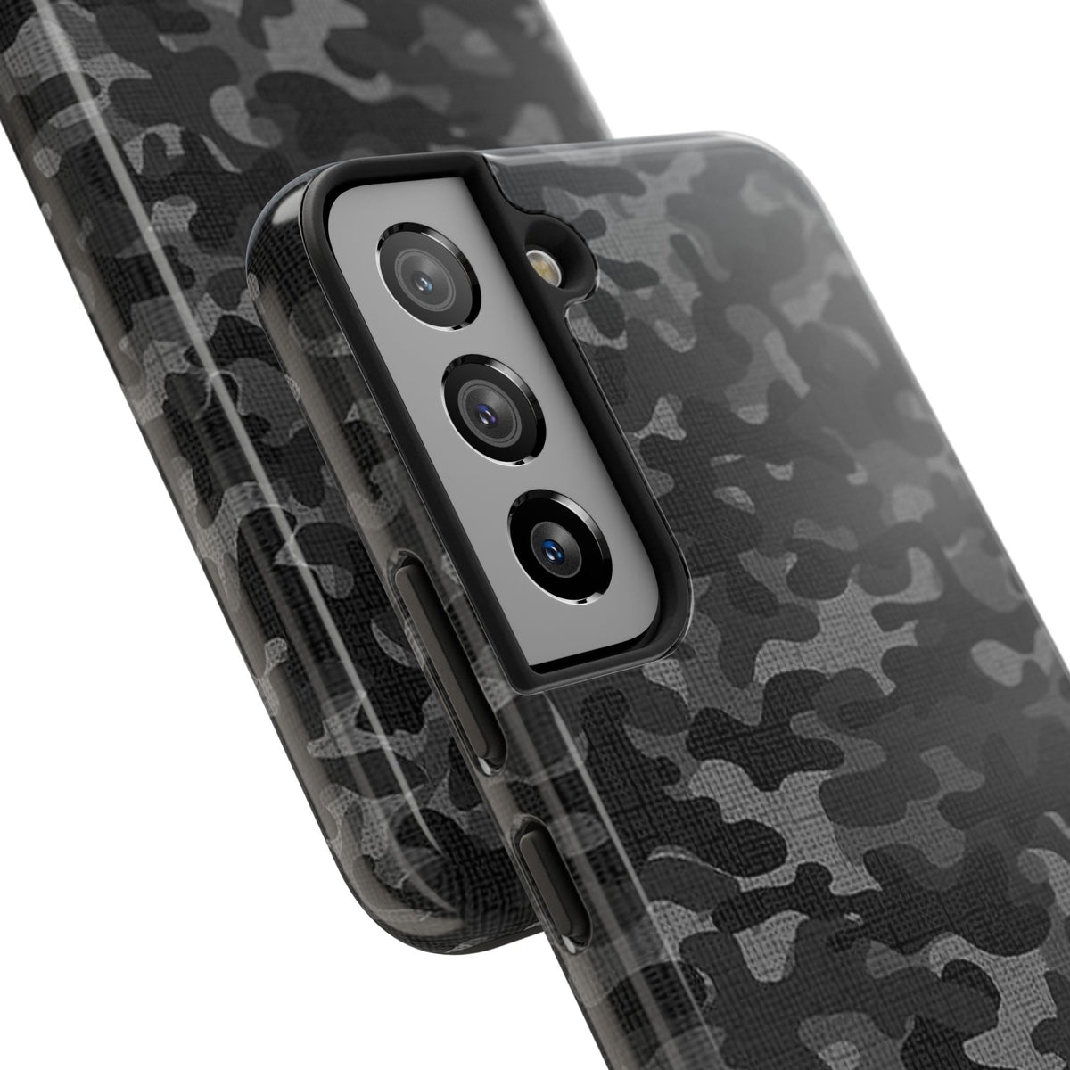 Black Camo Print Phone Case  - Tough Impact-Resistant Cases