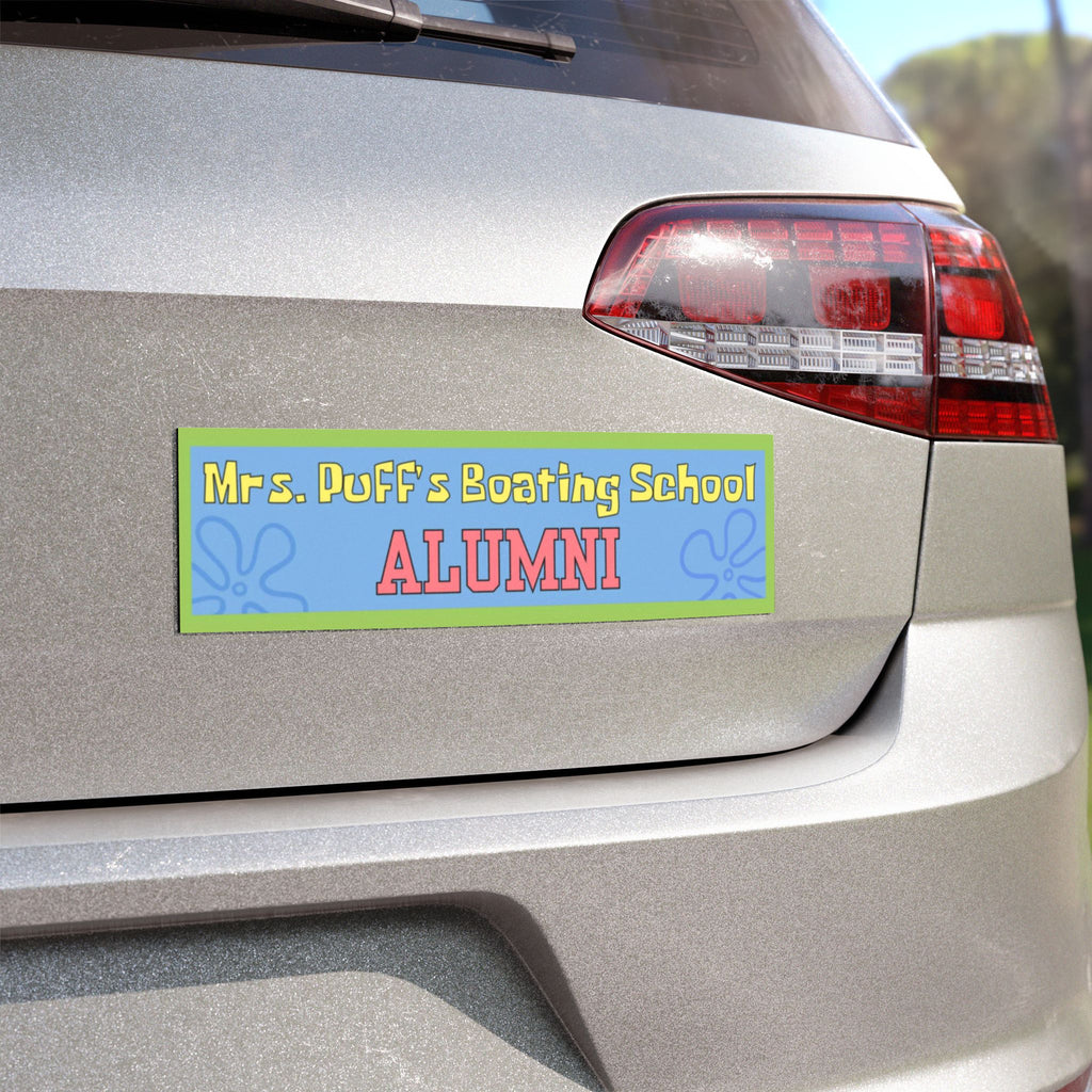 Funny student driver / new driver bumper magnet - Mrs. Puff Boating School