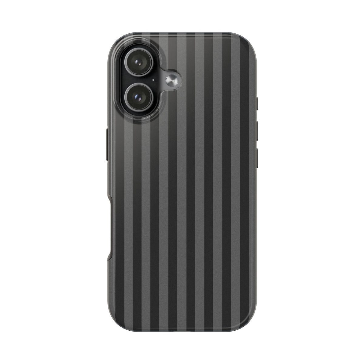 Dark Grey and Black Stripes Phone Case