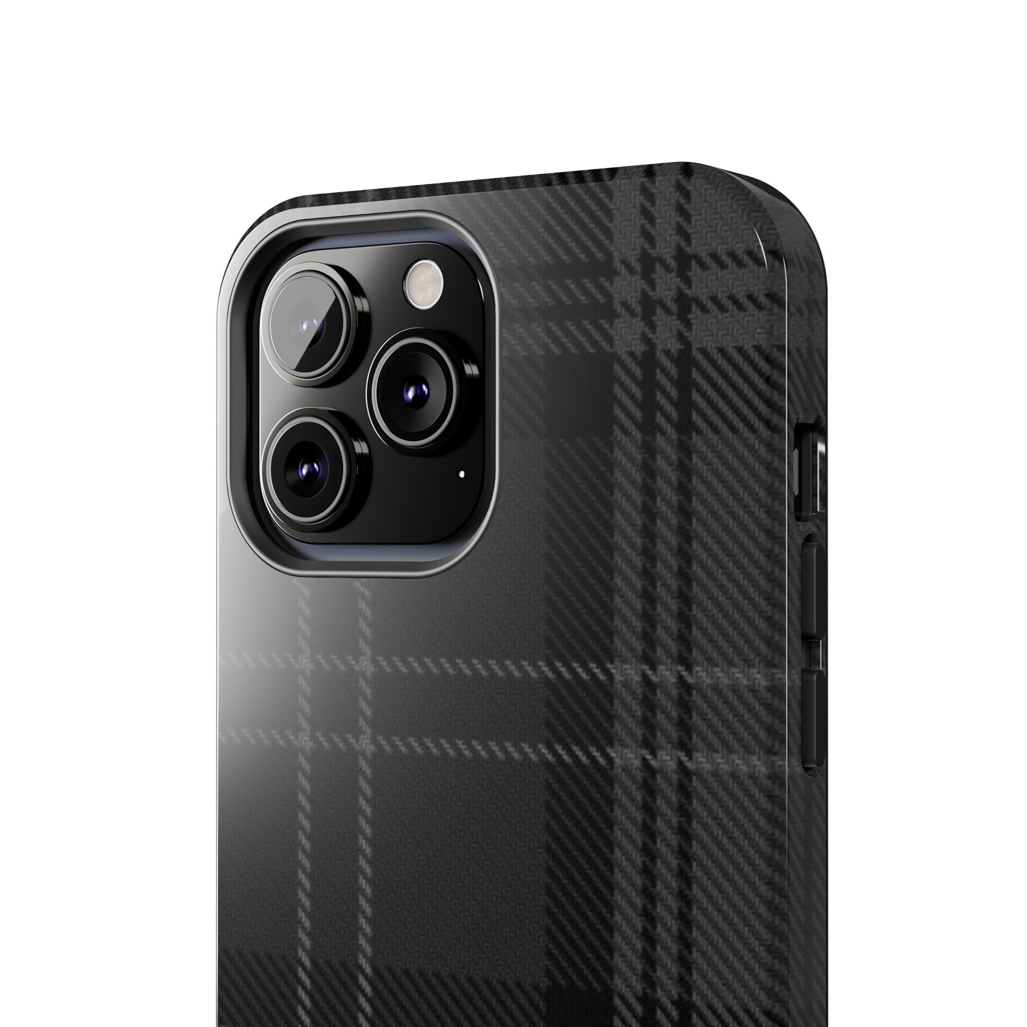 Black Plaid Phone Case  - Tough Impact-Resistant Case