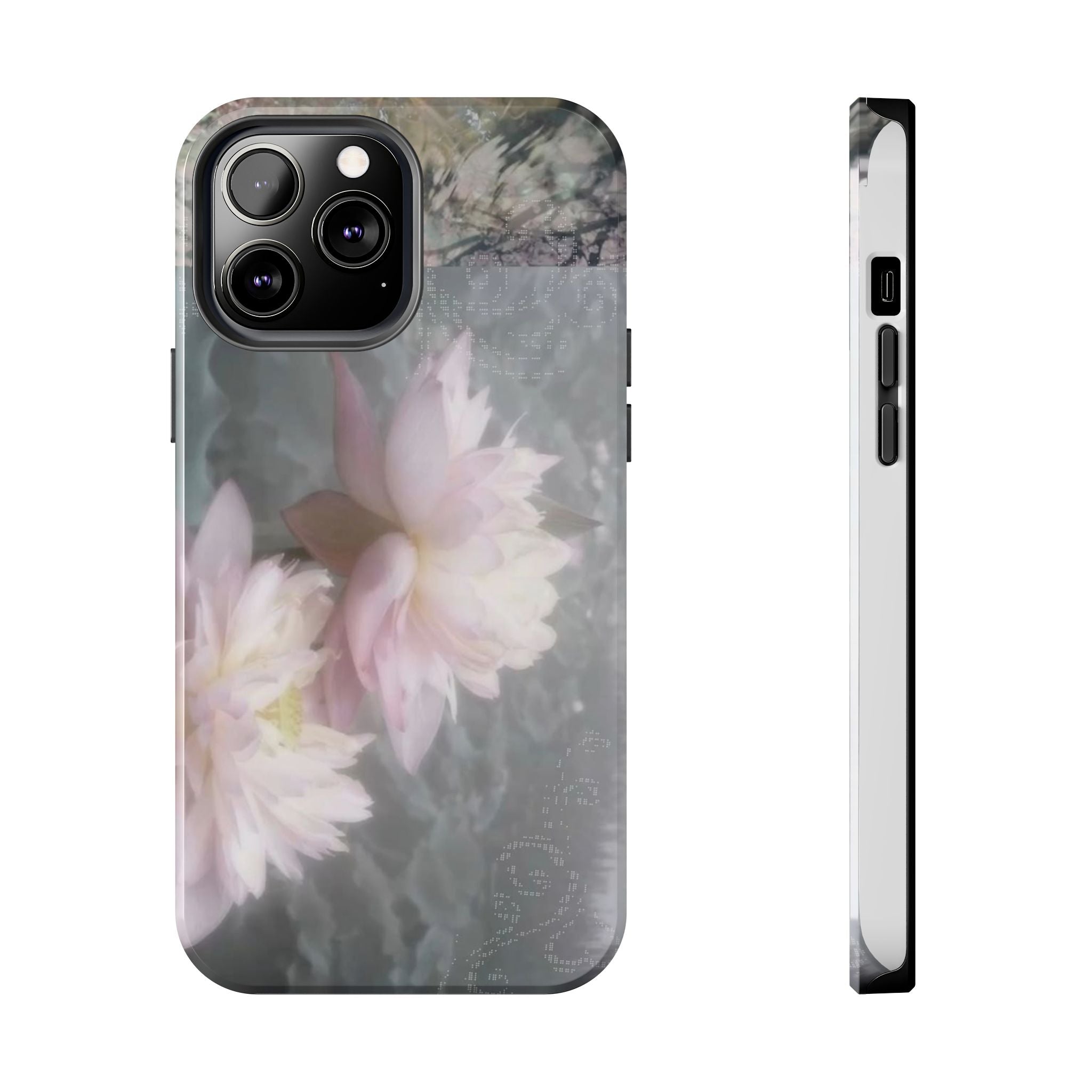 Lotus Flowers Cyber Whimsy Phone Case