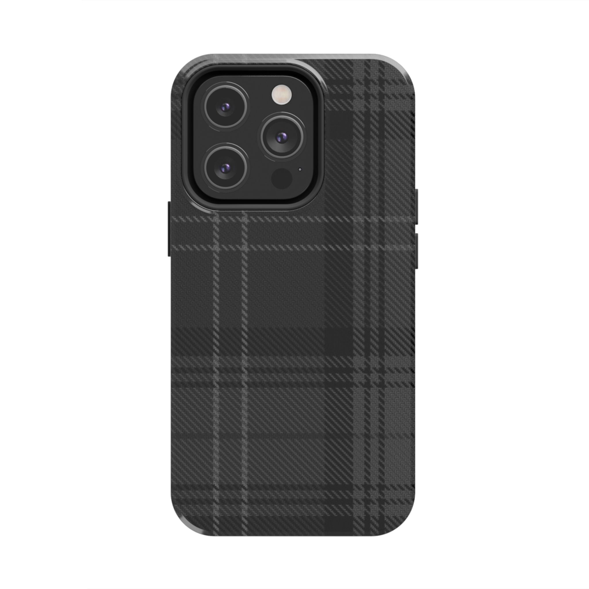 Black Plaid Phone Case  - Tough Impact-Resistant Case