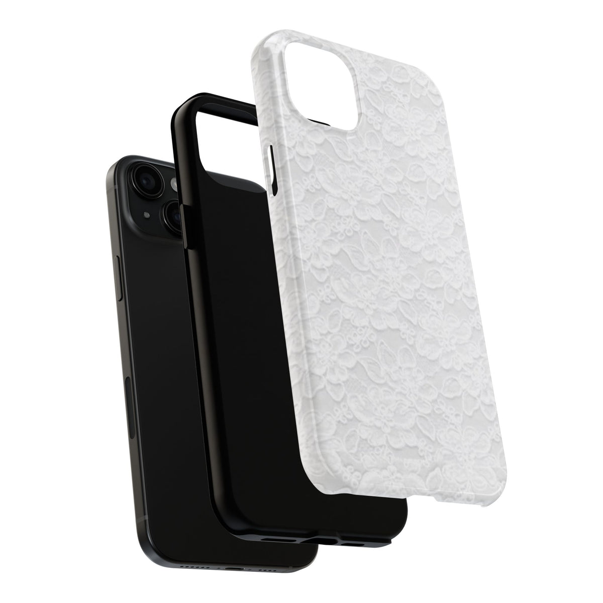 White Lace Coquette Phone Case