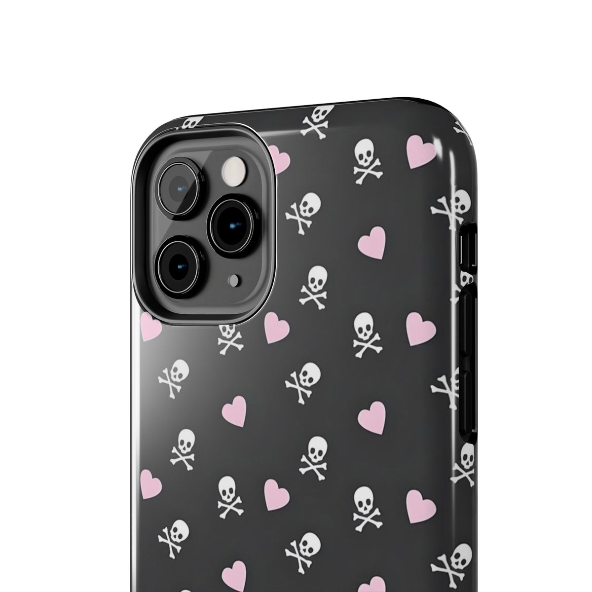 Cute Skulls and Hearts Phone Case  - Tough Impact-Resistant Case