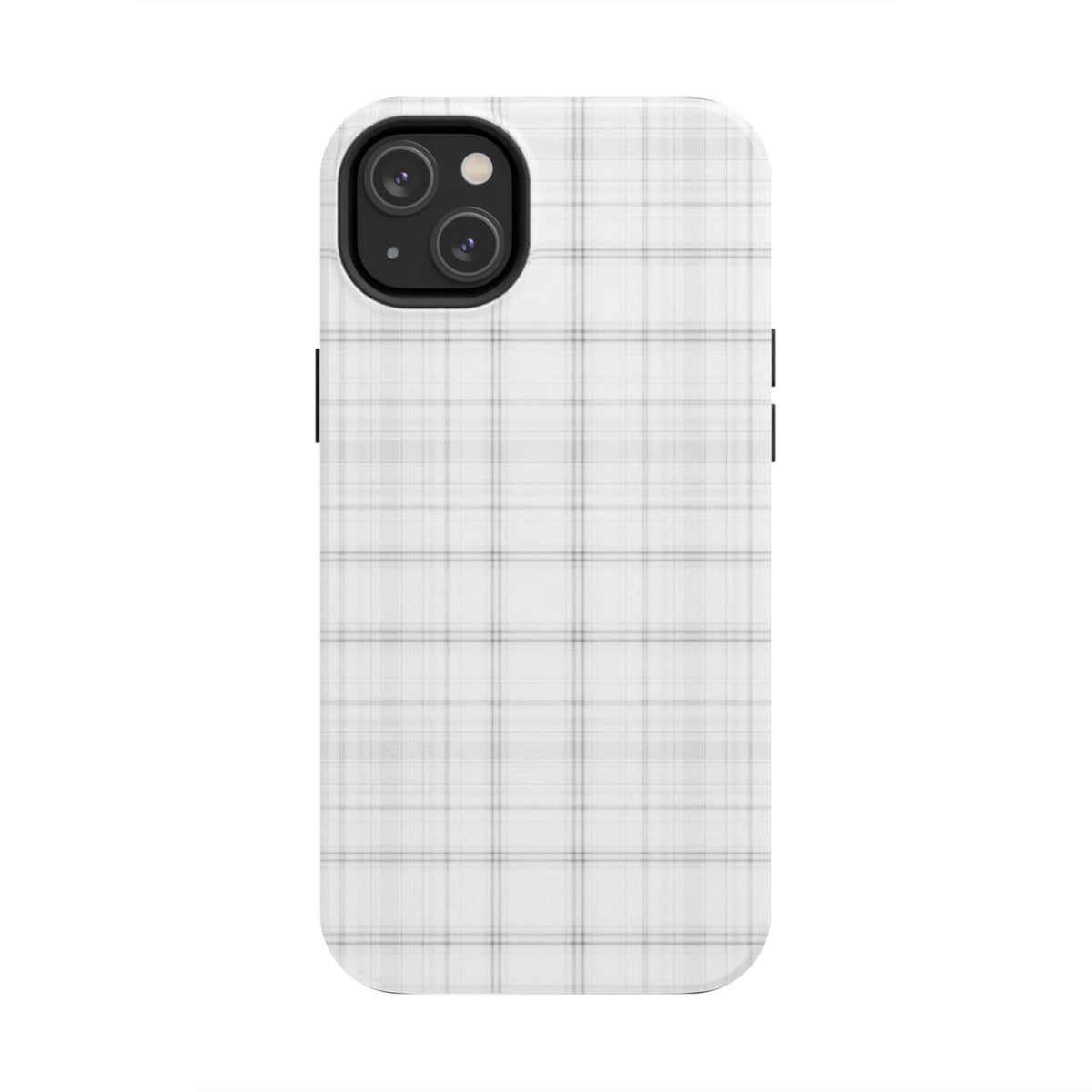 White Gingham Phone Case