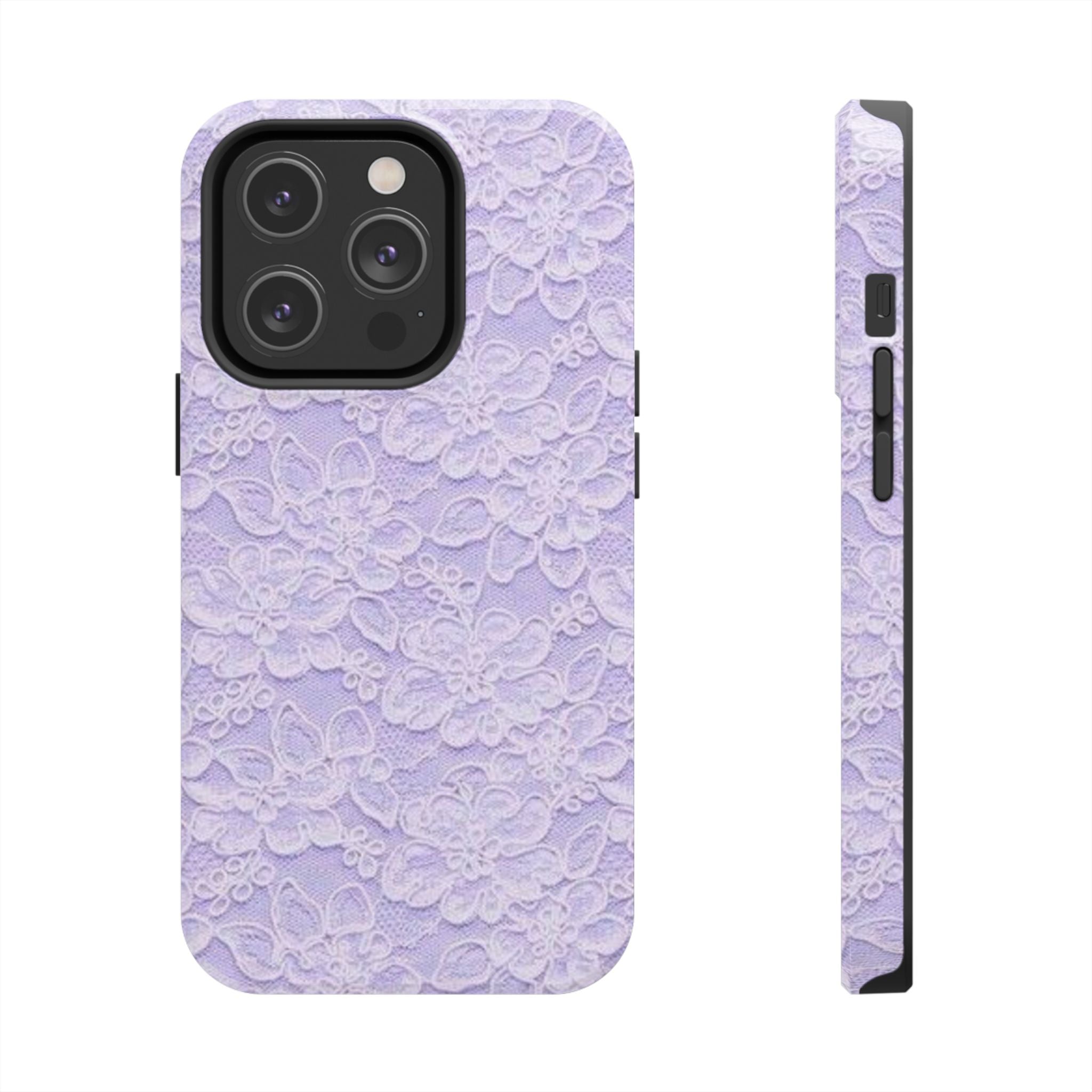 Purple Lace Cute Coquette Phone Case
