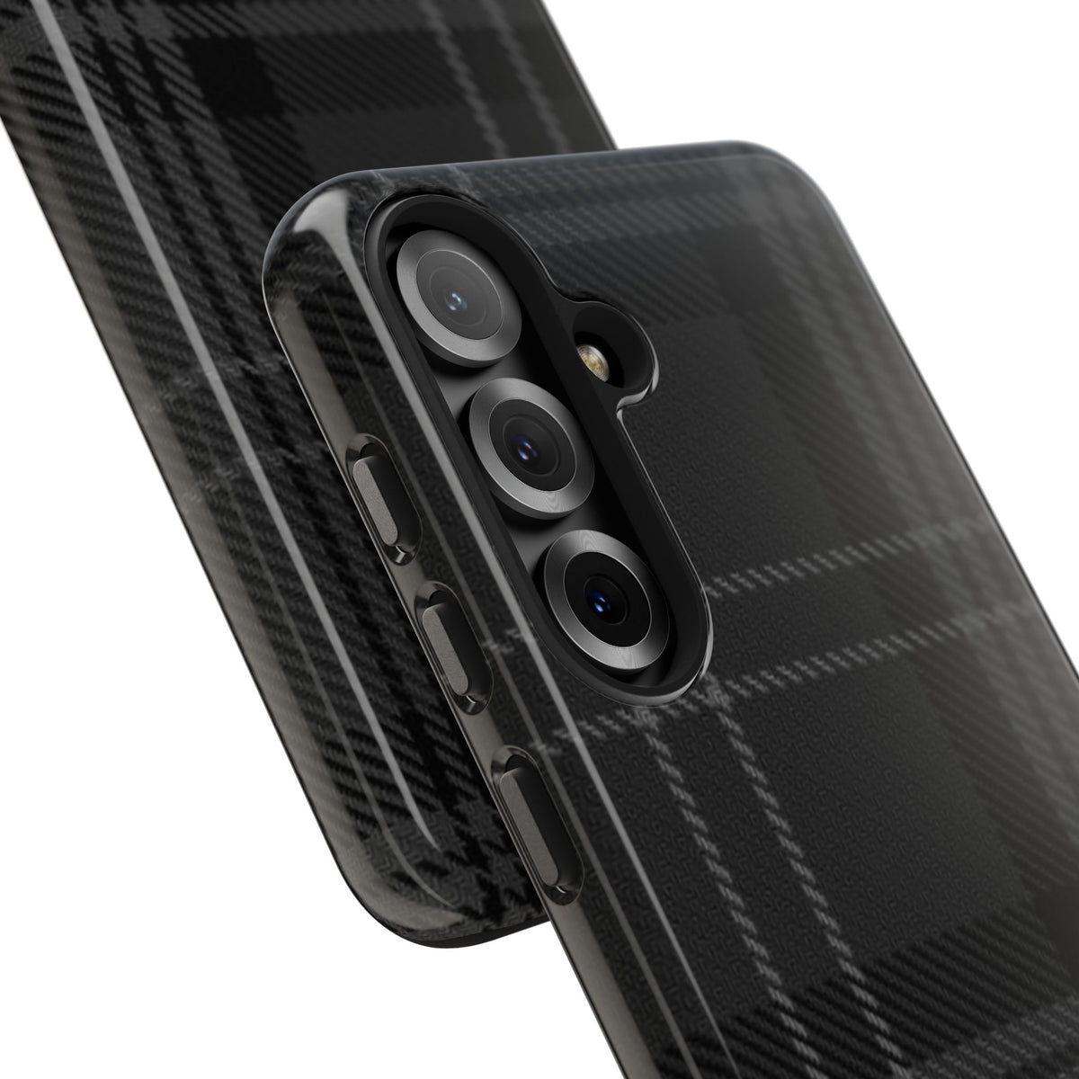 Black Plaid Gingham Phone Case