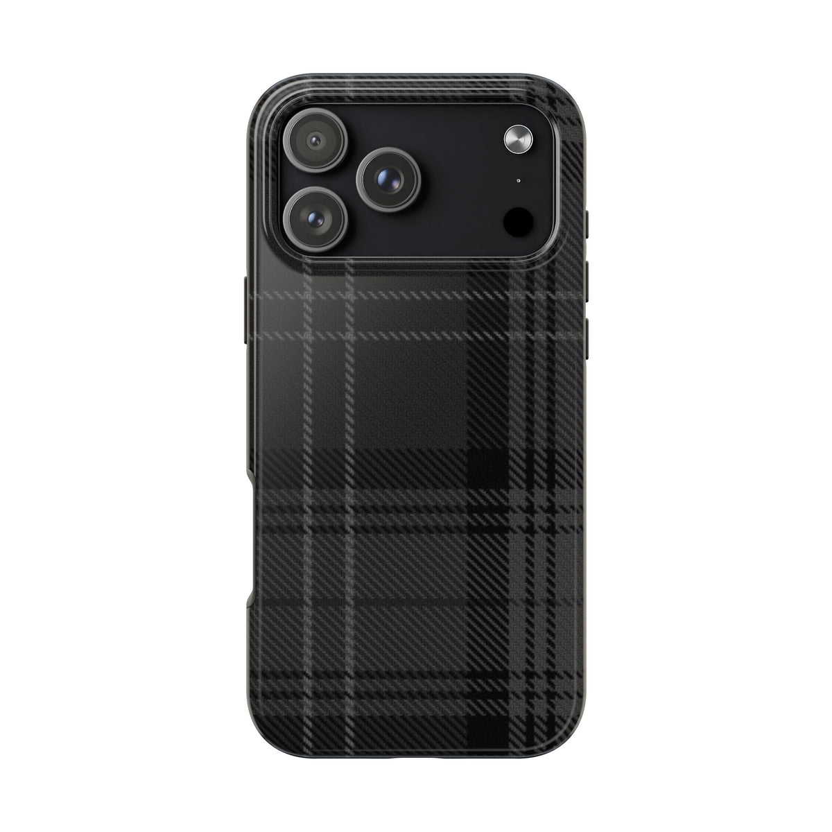 Black Plaid Gingham Phone Case