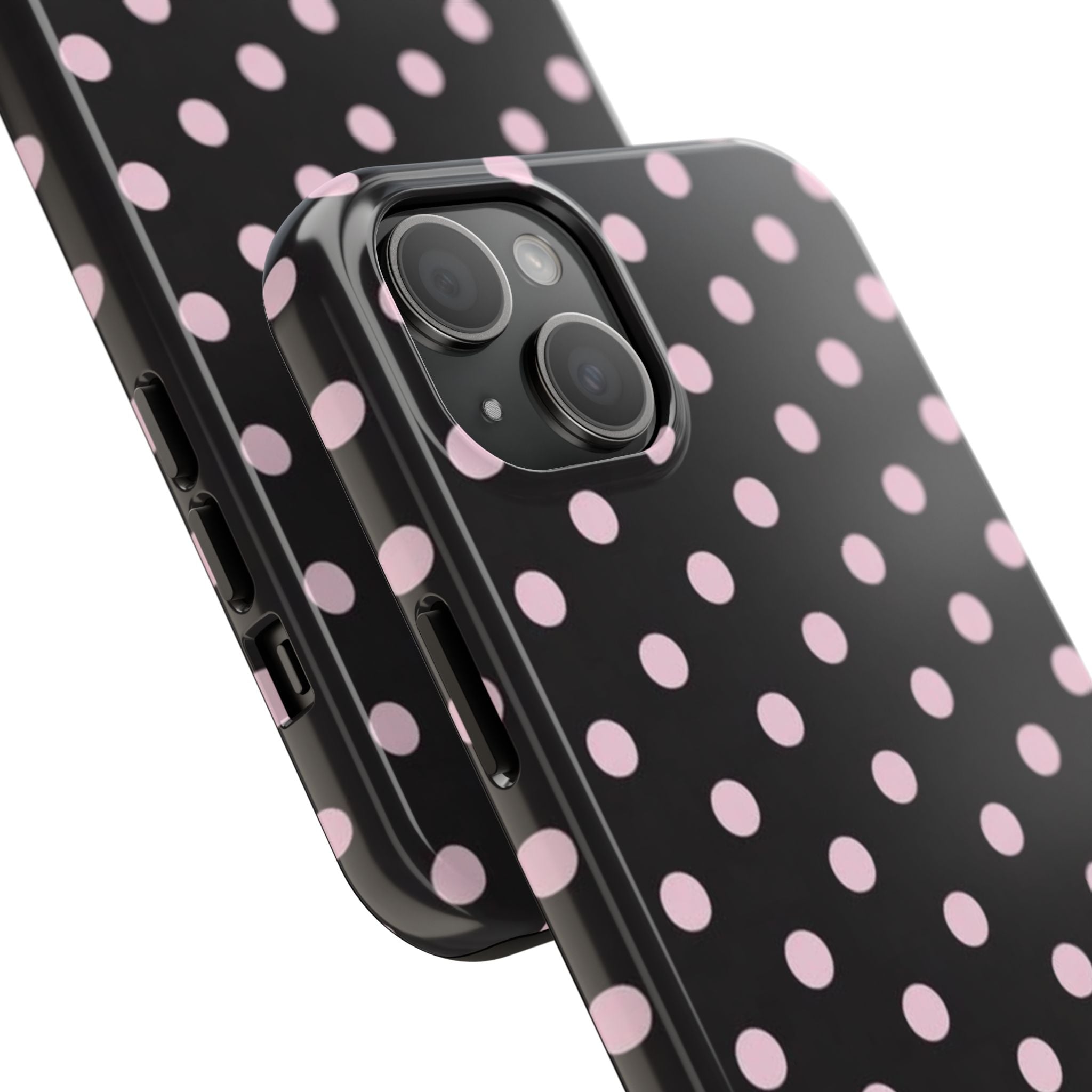 Black and Pink Spots Phone Case