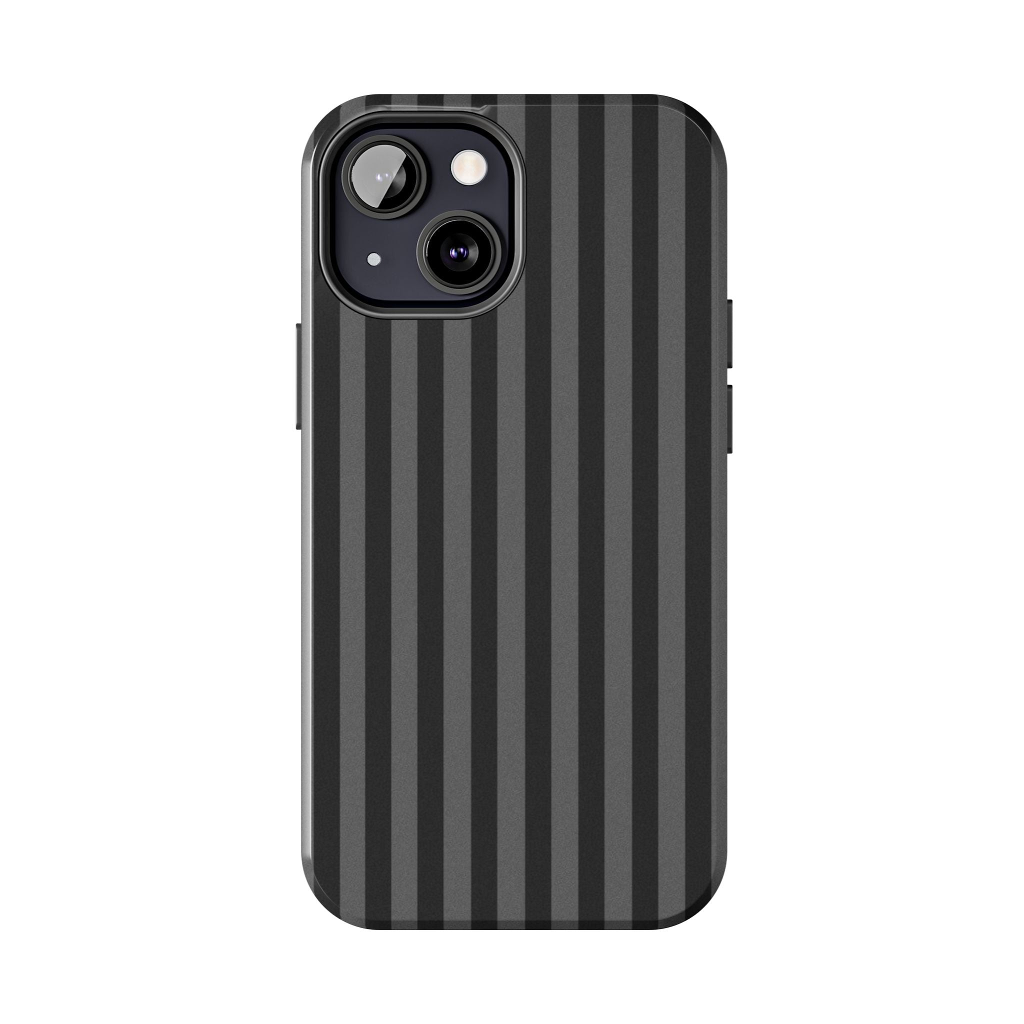 Dark Grey and Black Stripes Phone Case