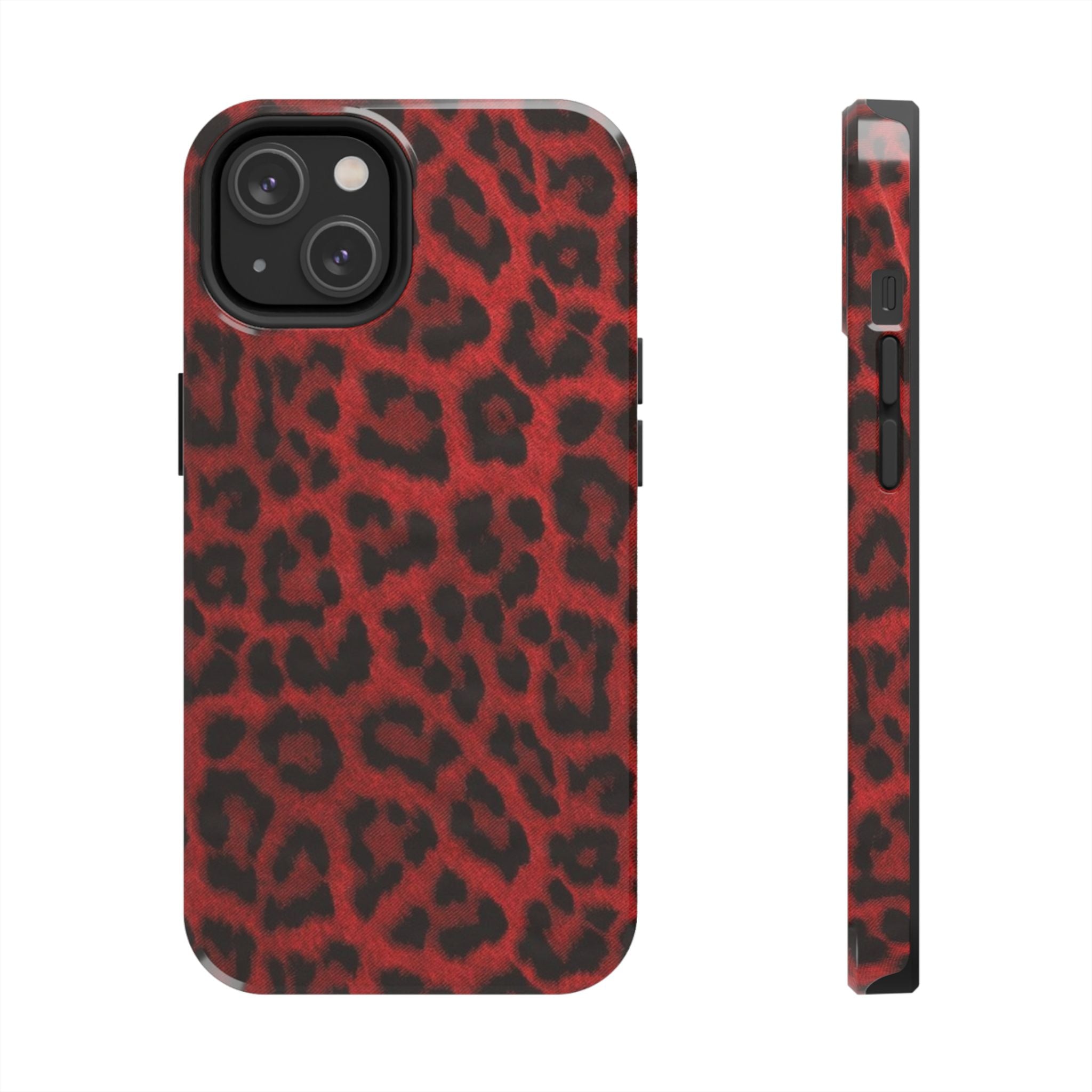 Red Cheetah Leopard Phone Case  - Tough Impact-Resistant Case