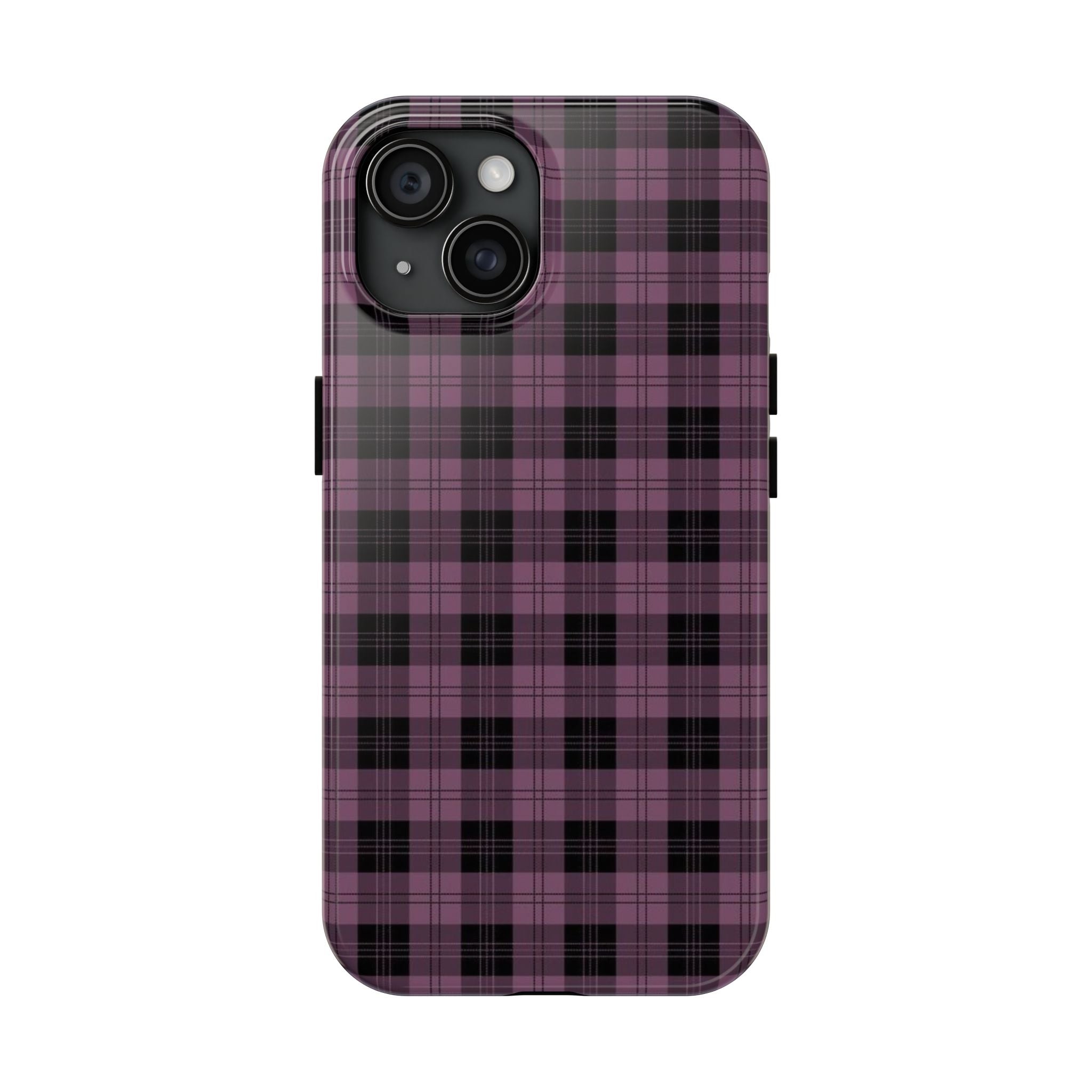 Emo Dark Pink Gingham Plaid Phone Case  - Tough Impact-Resistant Case