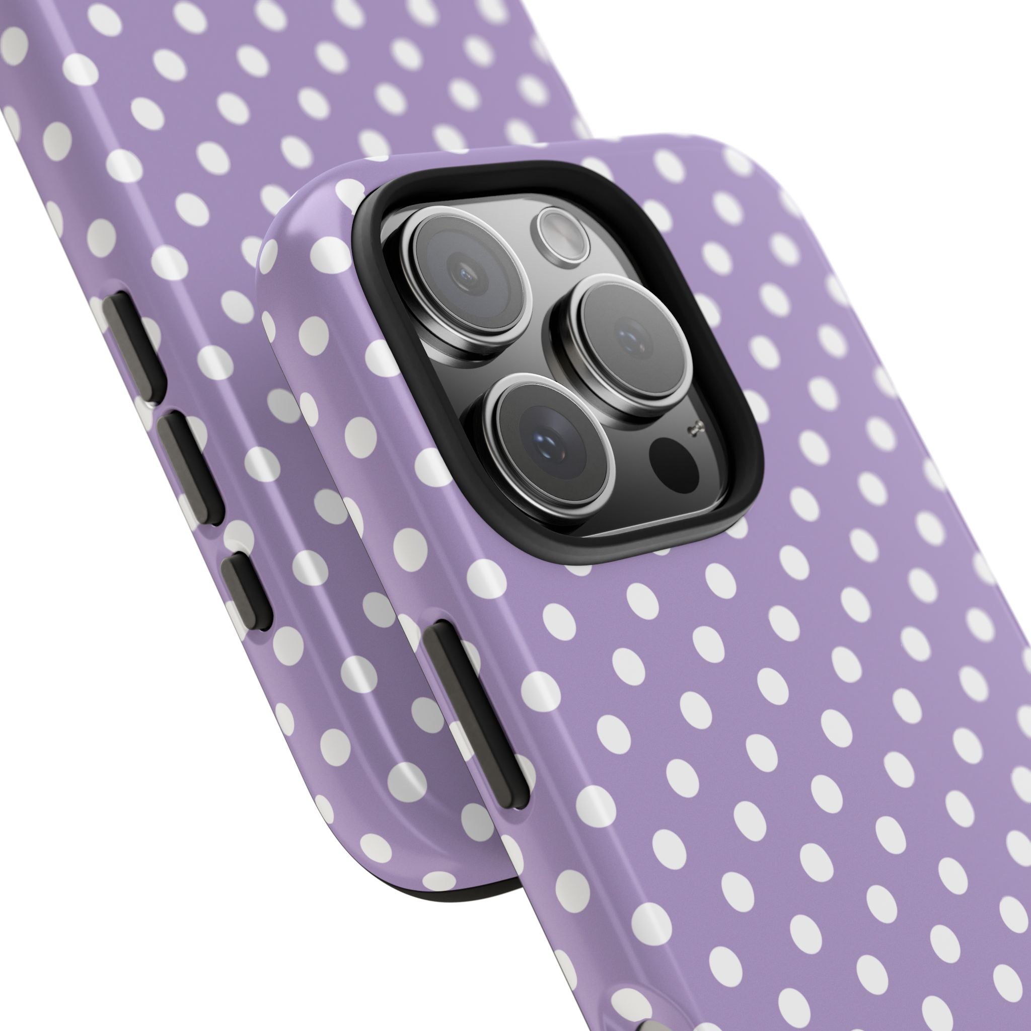Purple Polka Dot Phone Case  - Tough Impact-Resistant Case
