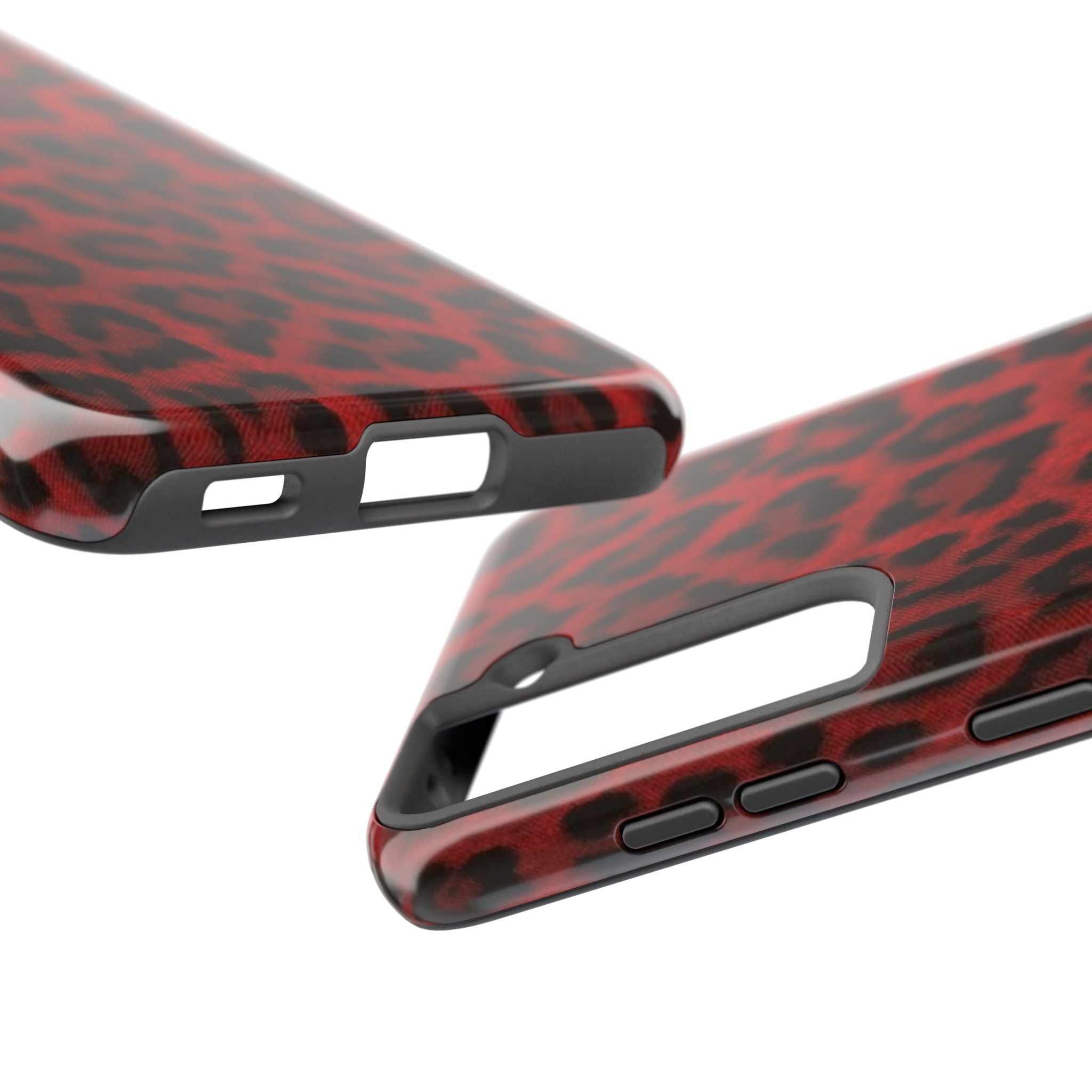Red Cheetah Leopard Phone Case  - Tough Impact-Resistant Case
