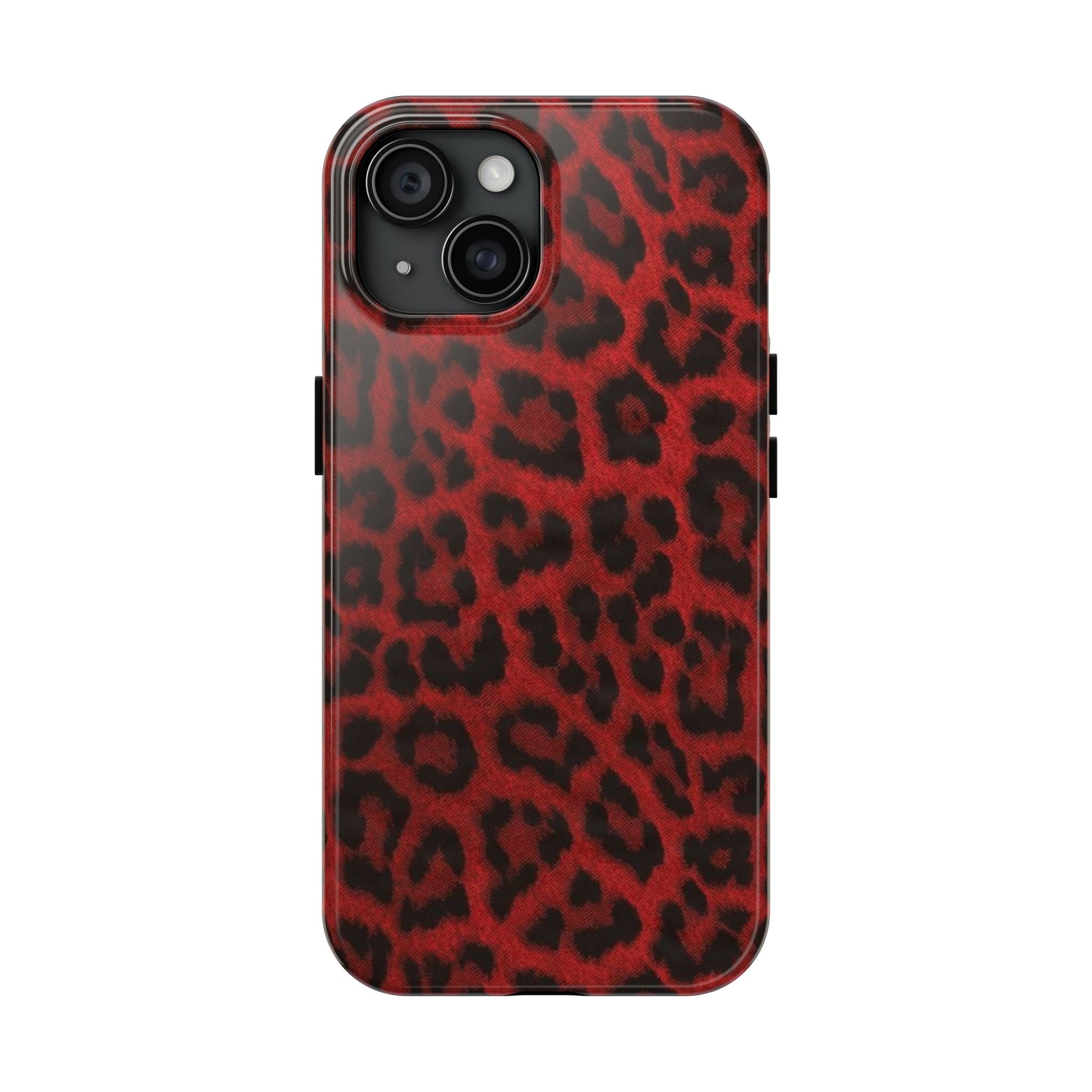 Red Cheetah Leopard Phone Case  - Tough Impact-Resistant Case