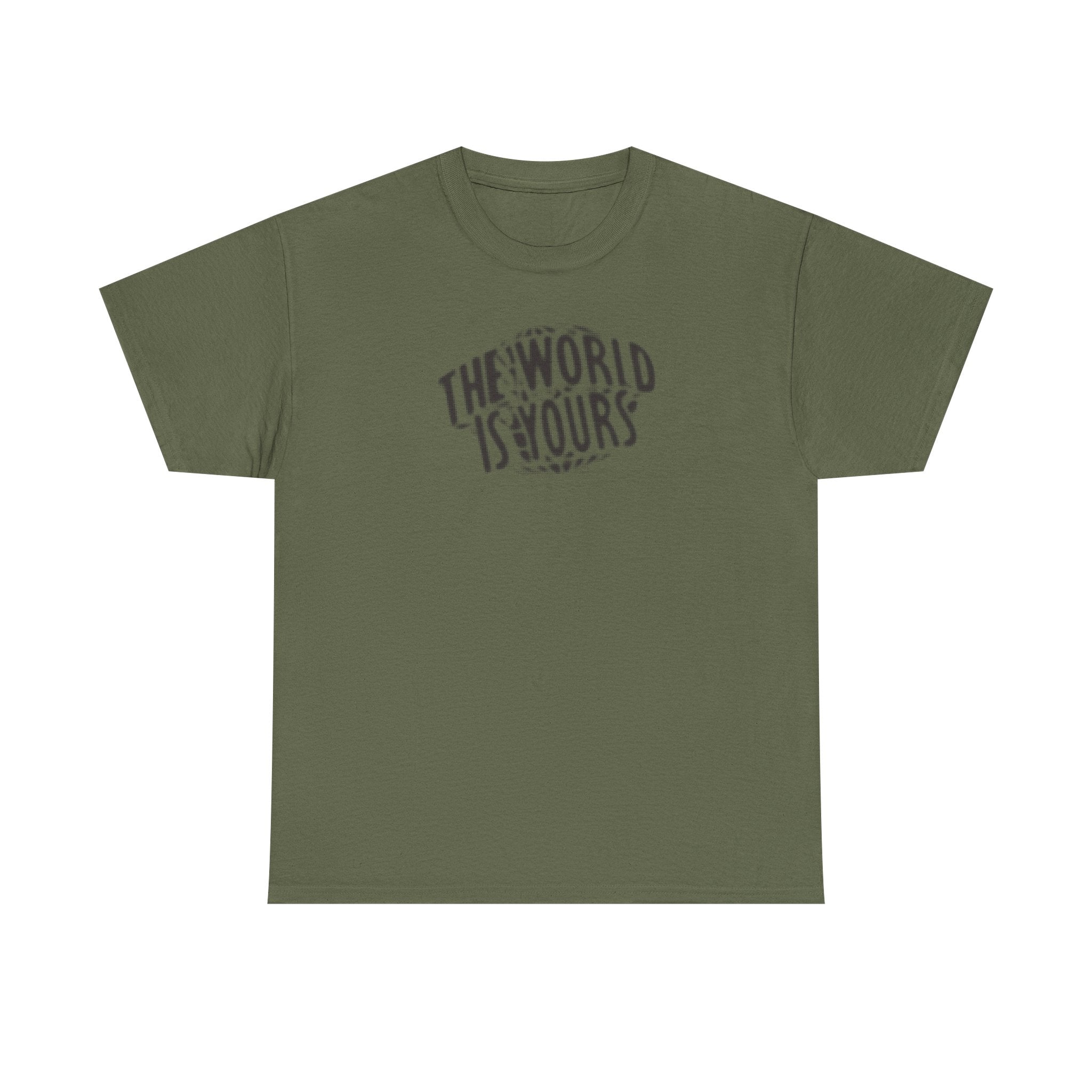The World is Yours Faded Print 100% Cotton Tee