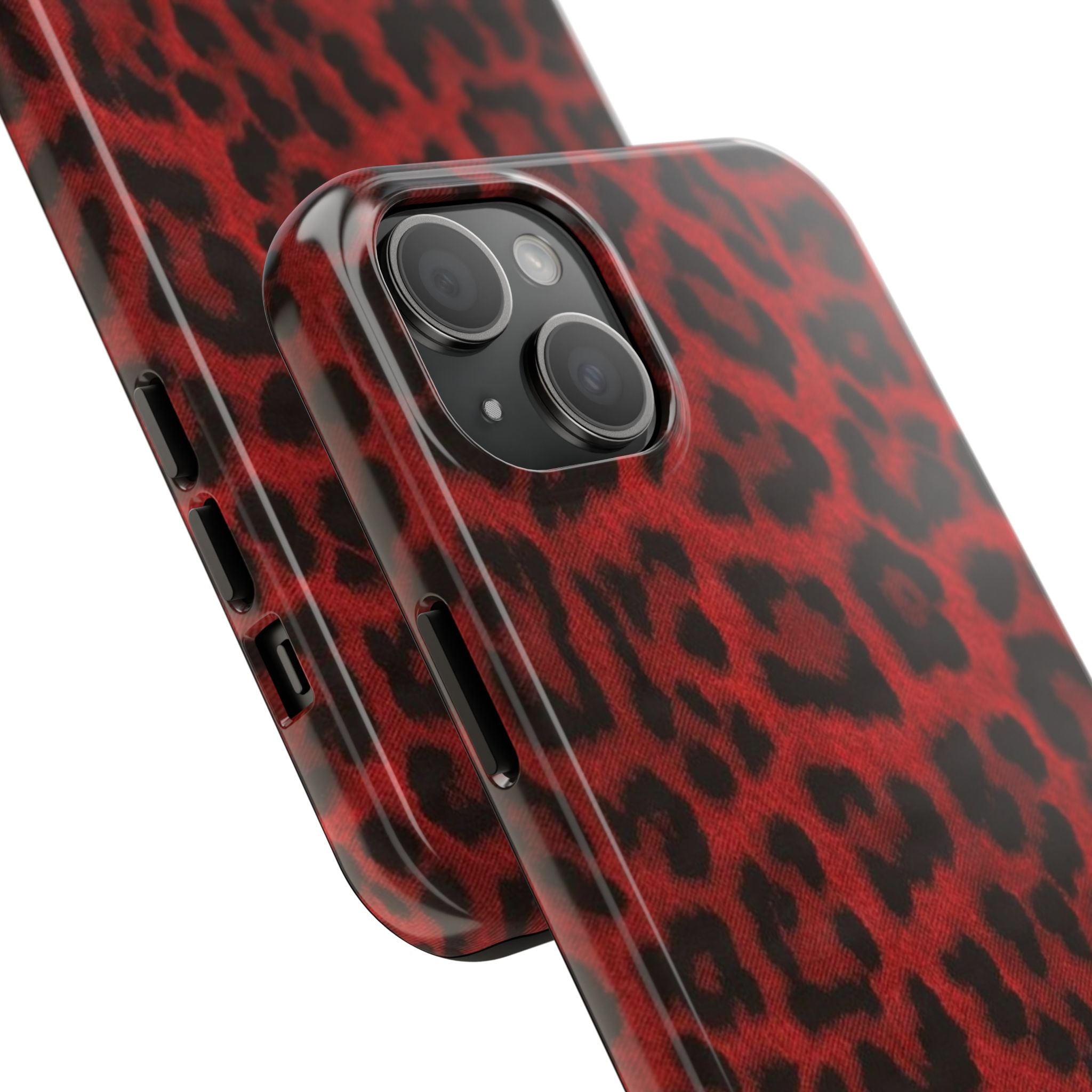 Red Cheetah Leopard Phone Case  - Tough Impact-Resistant Case