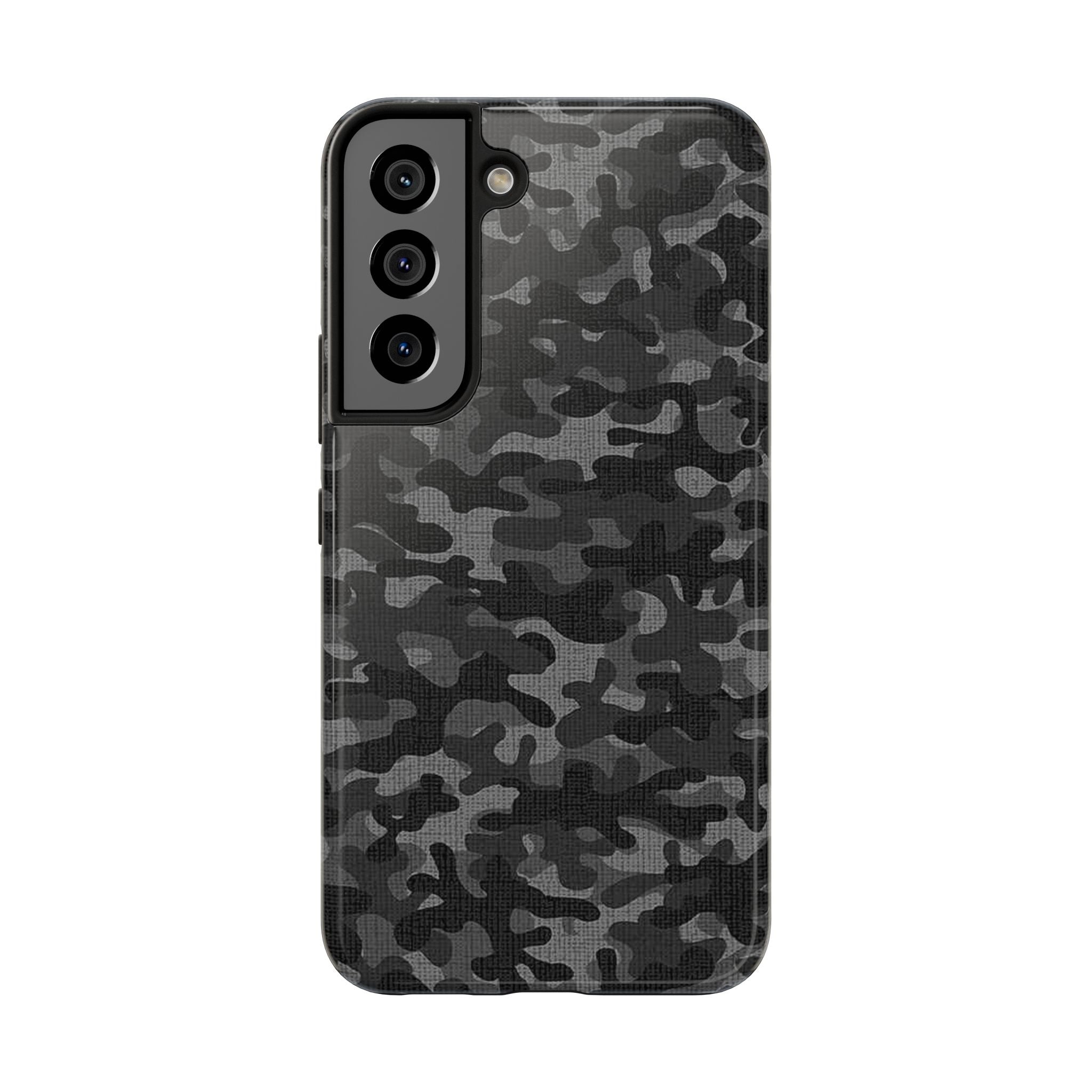 Black Camo Print Phone Case  - Tough Impact-Resistant Cases