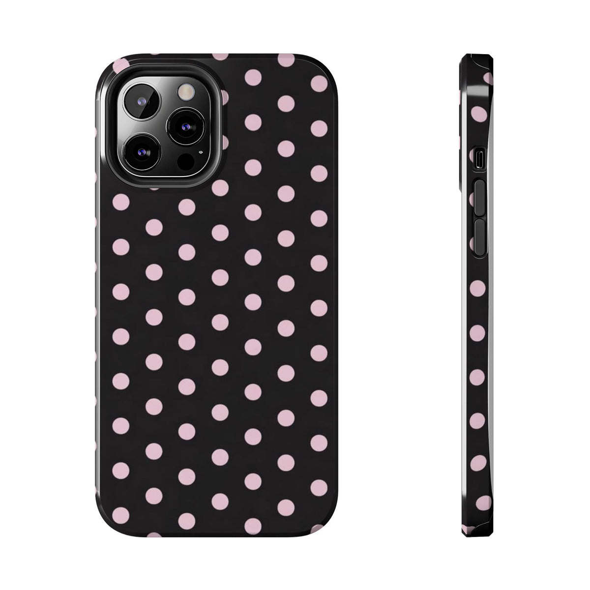 Black and Pink Spots Phone Case