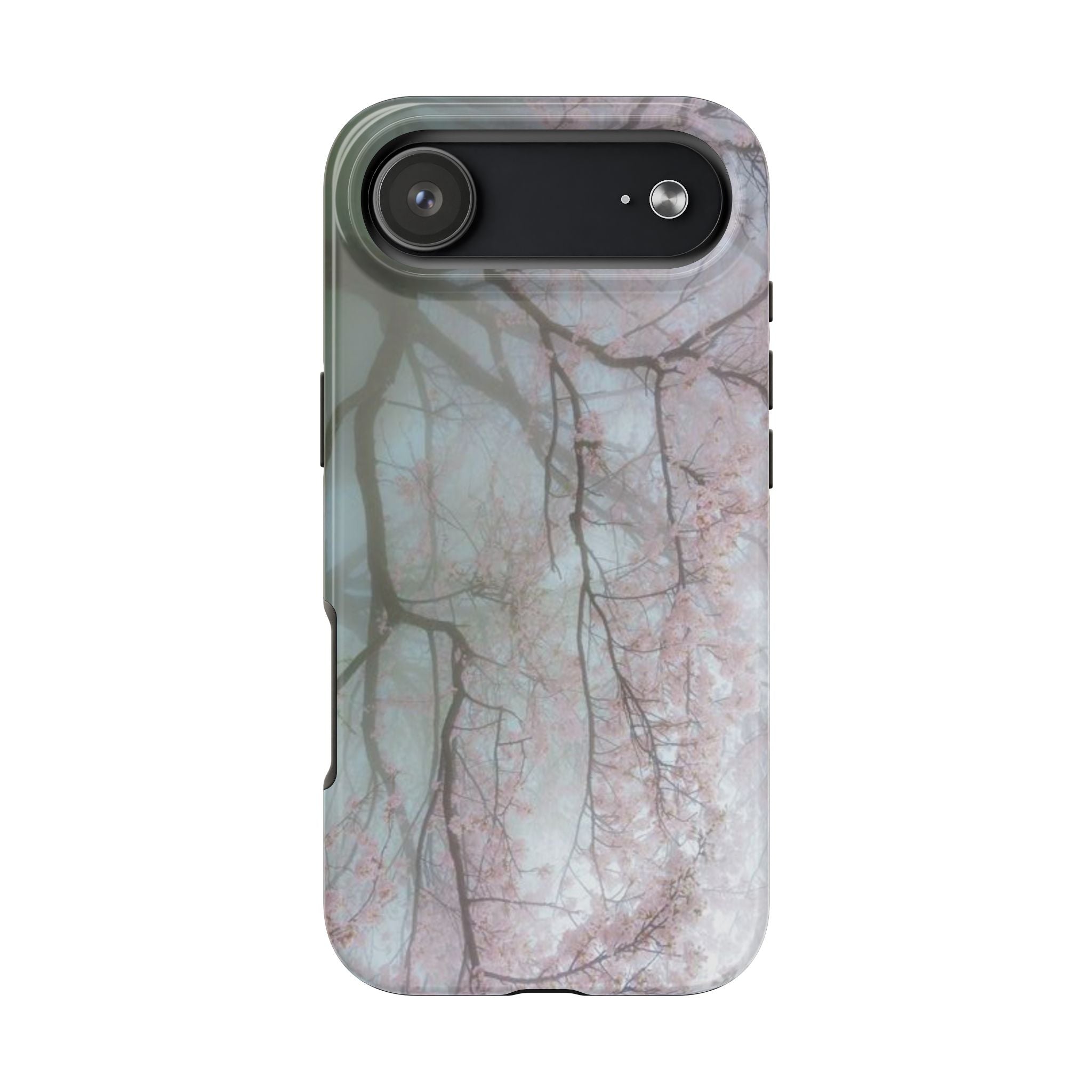 Foggy Cherry Blossom Cyber Phone Case  - Tough Impact-Resistant Case