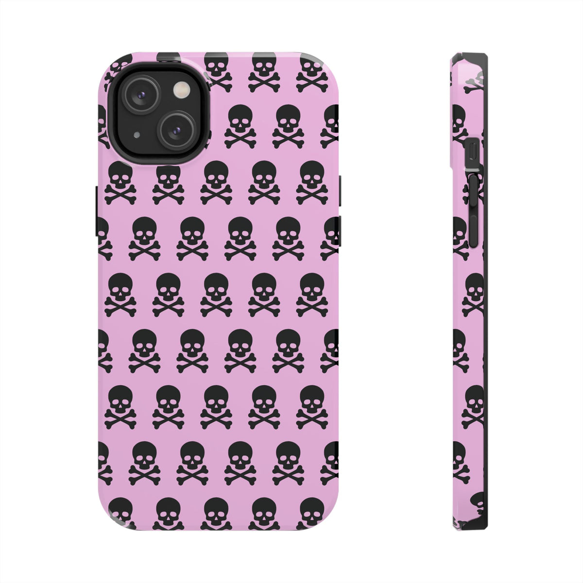 Pink Punk Skull Print Phone Case