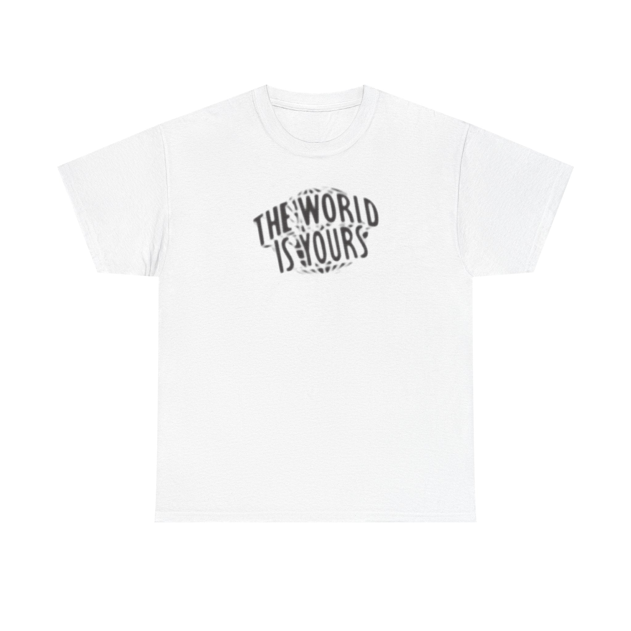The World is Yours Faded Print 100% Cotton Tee