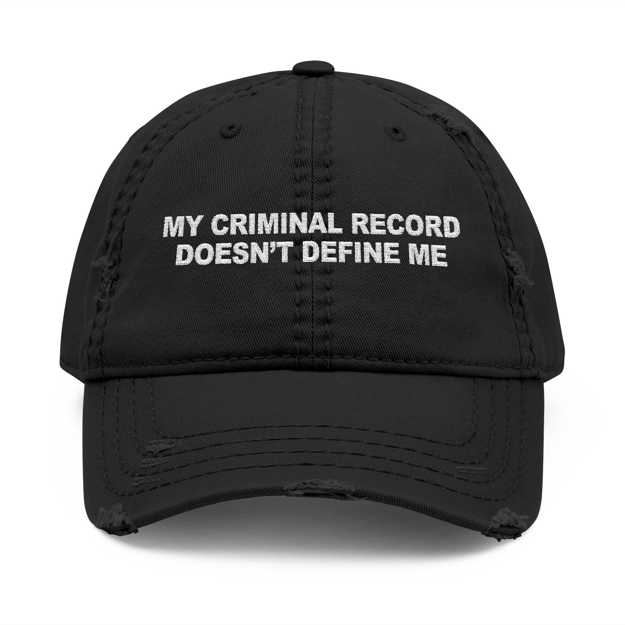 Criminal Record Joke Hat