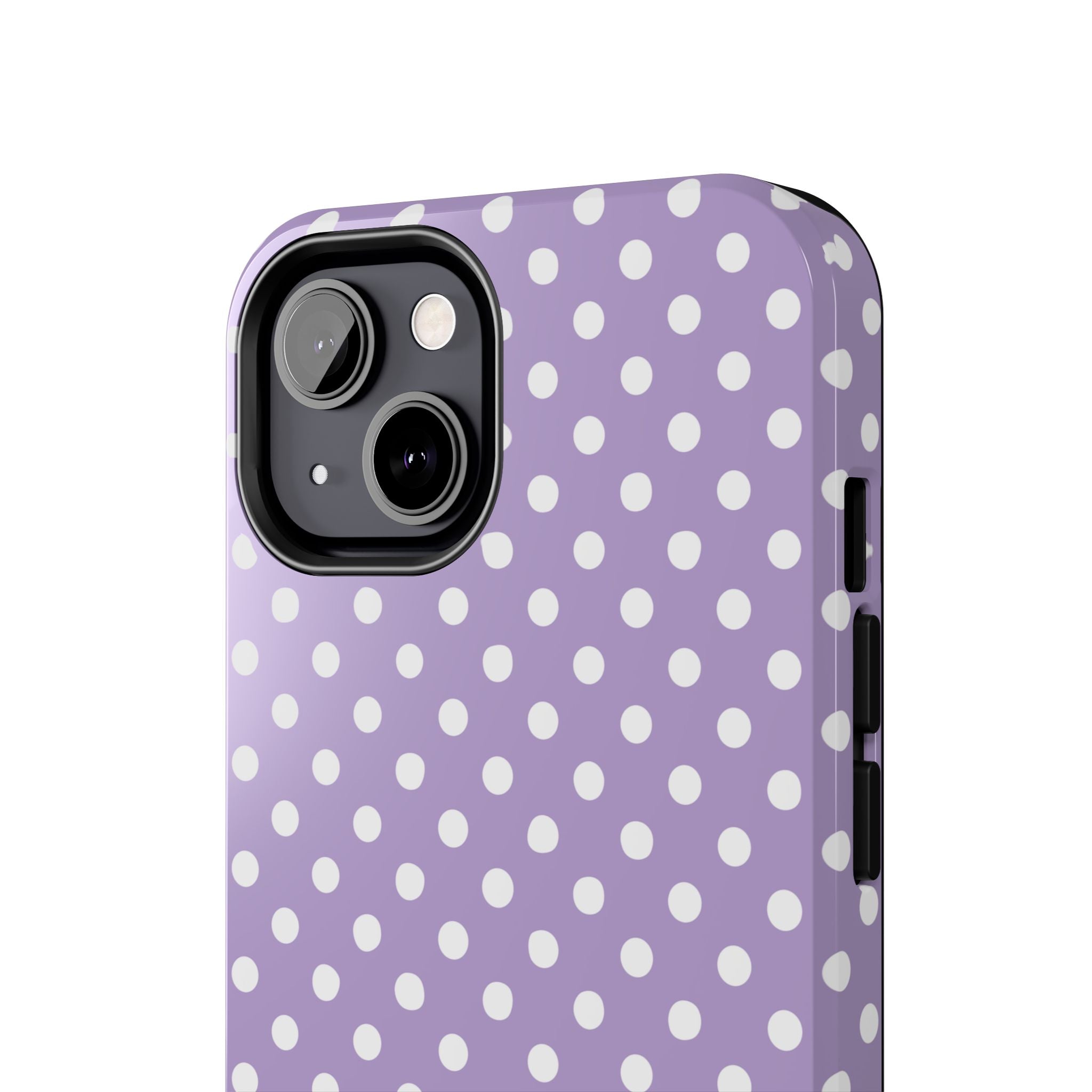 Purple Polka Dot Phone Case  - Tough Impact-Resistant Case