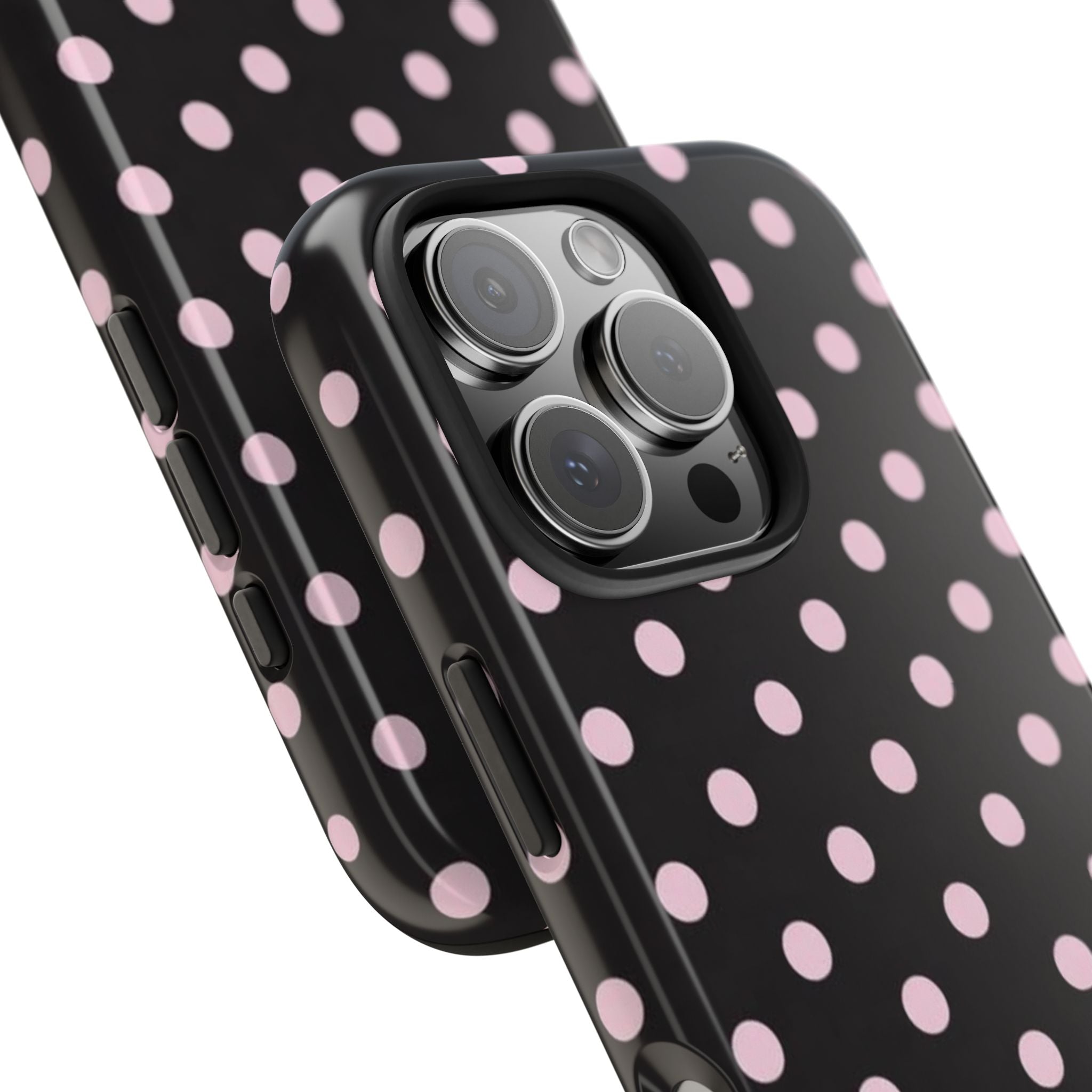 Black and Pink Spots Phone Case