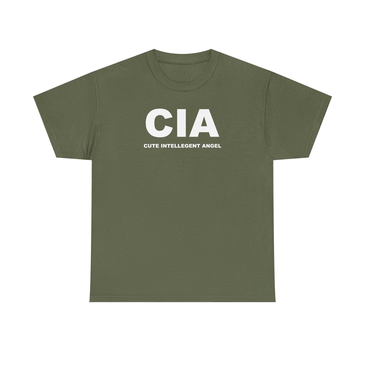 CIA Cute Intelligent Angel 100% Cotton Tee
