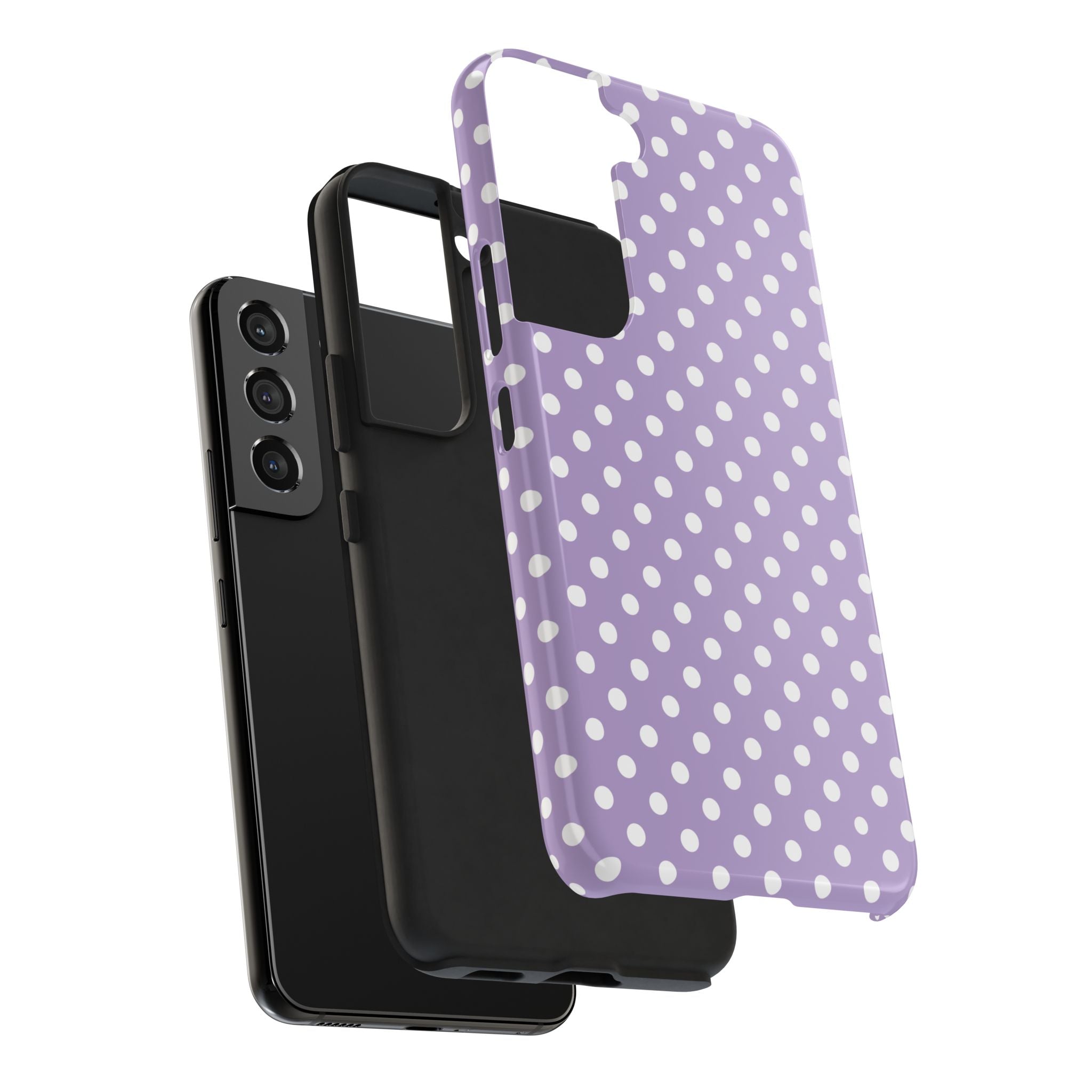 Purple Polka Dot Phone Case  - Tough Impact-Resistant Case