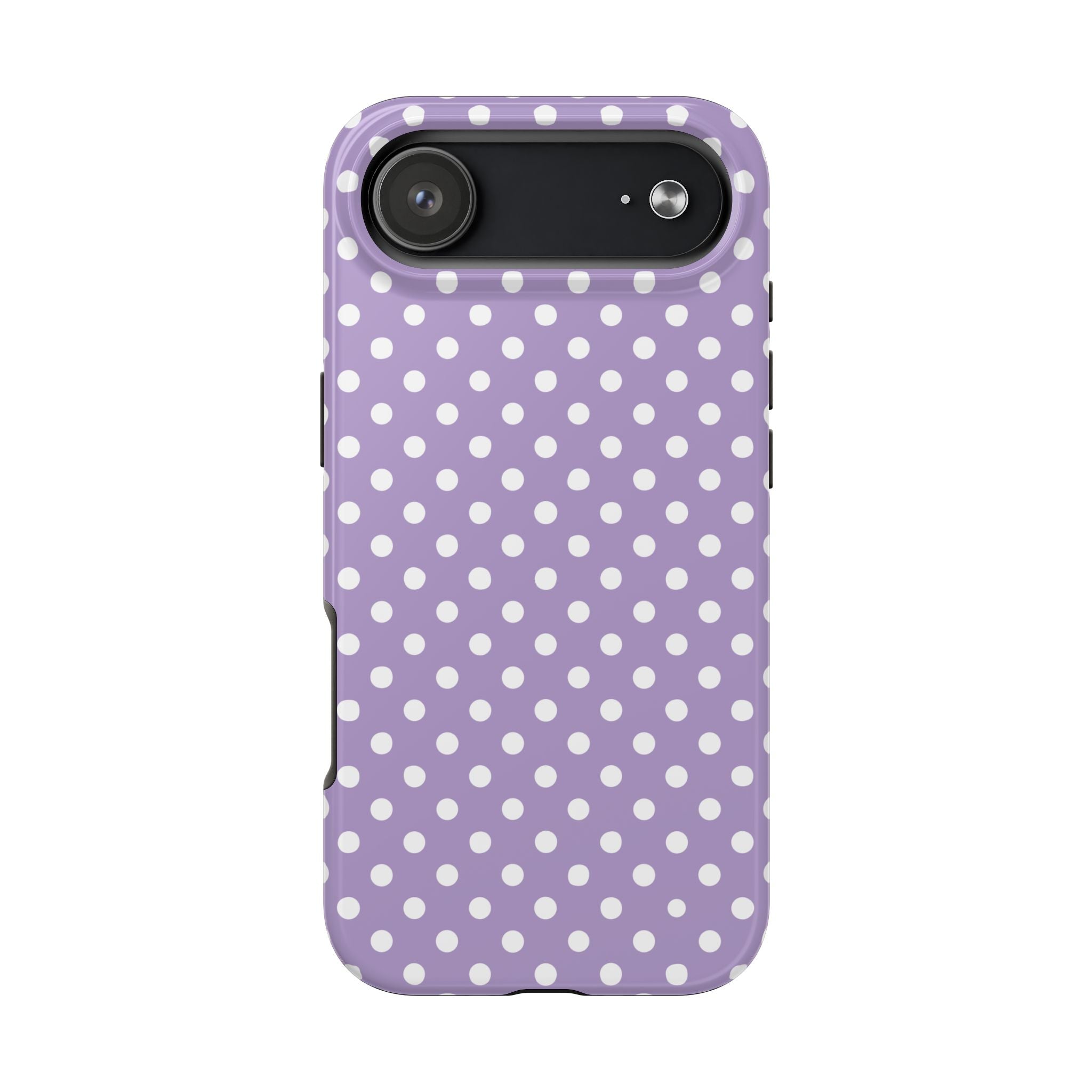 Purple Polka Dot Phone Case  - Tough Impact-Resistant Case