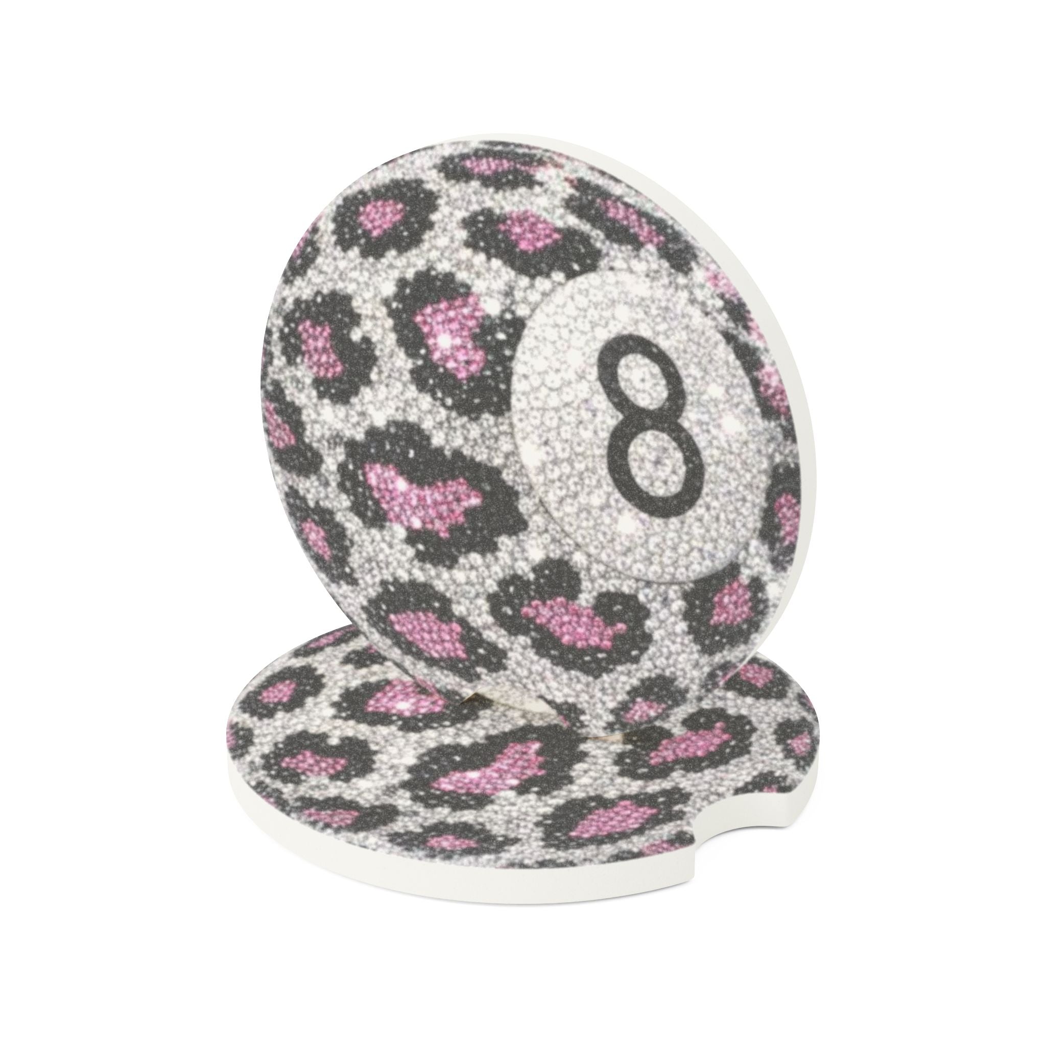 Pool Ball Cute Soapstone Car Coaster