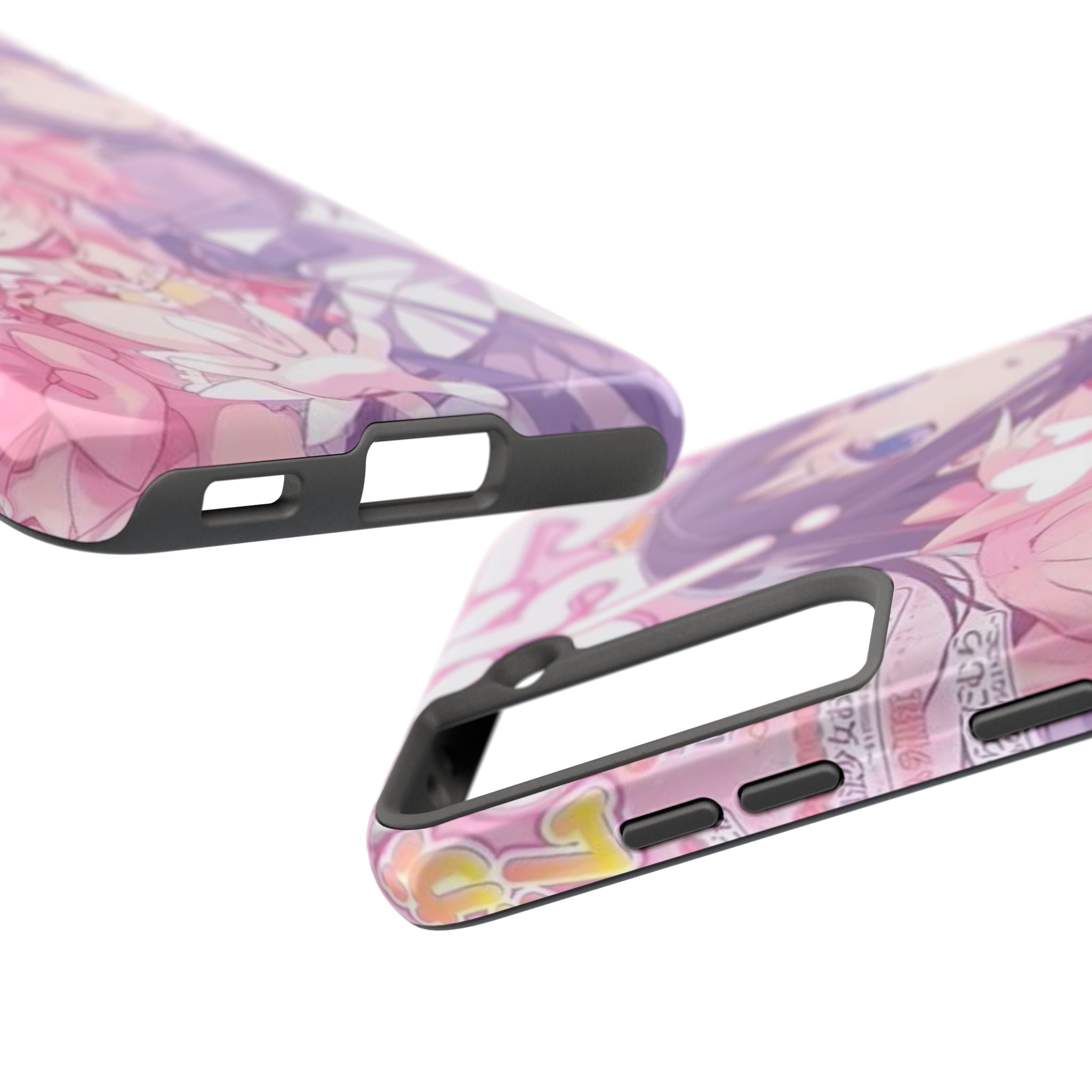 Cute Pink and Purple Anime Phone Case
