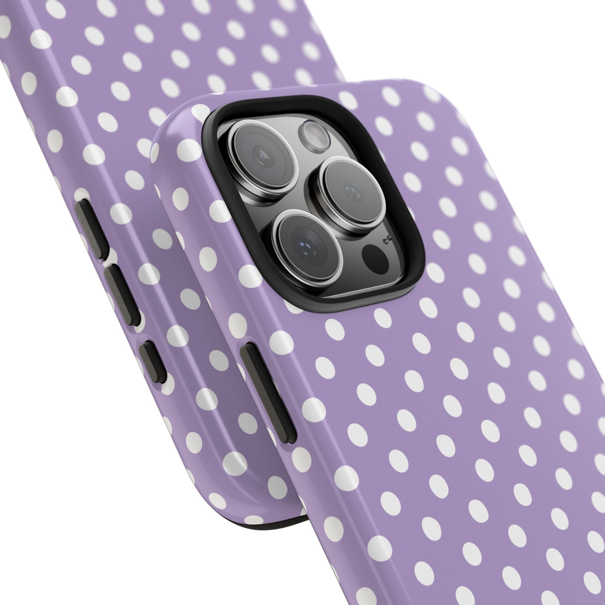 Purple Polka Dot Phone Case  - Tough Impact-Resistant Case