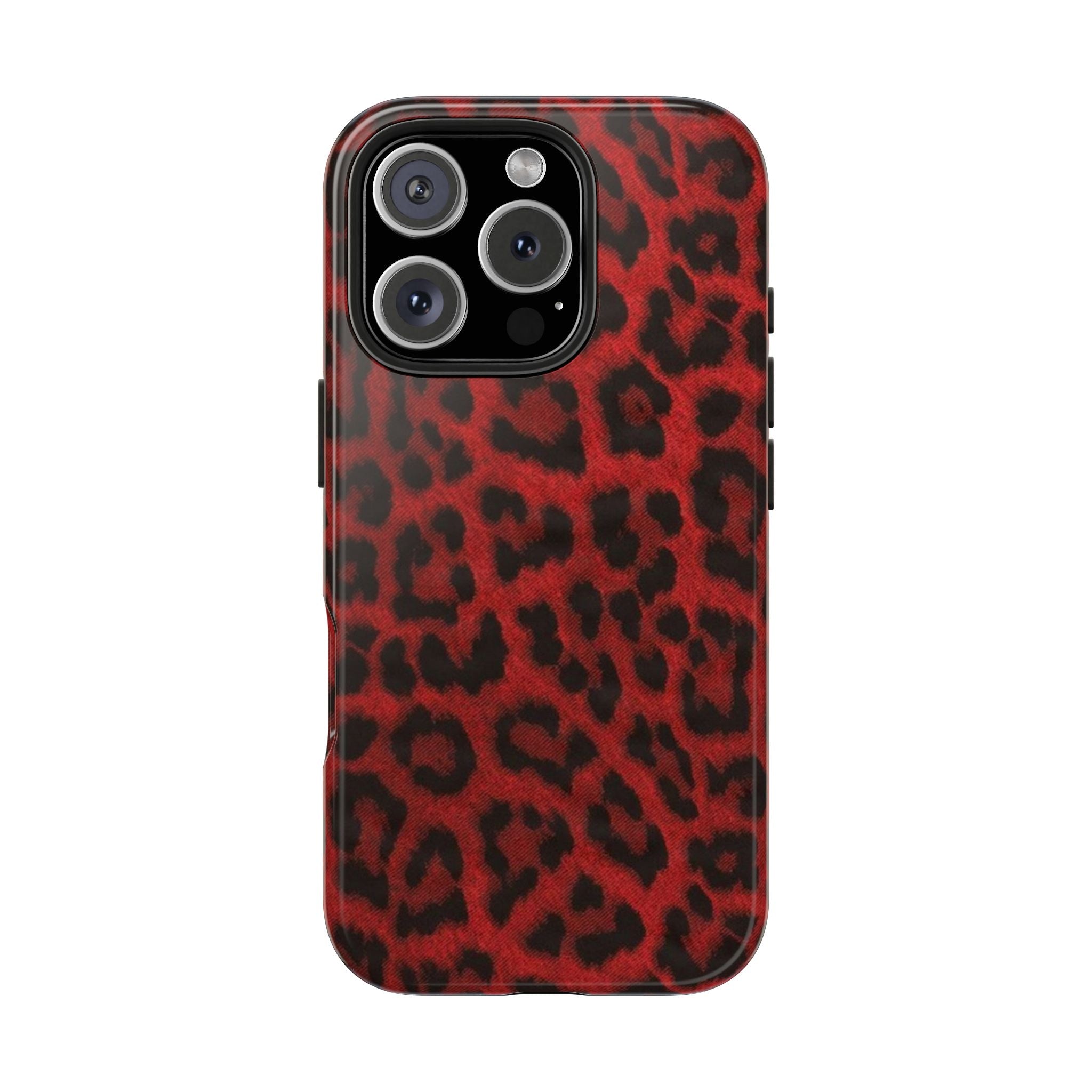 Red Cheetah Leopard Phone Case  - Tough Impact-Resistant Case