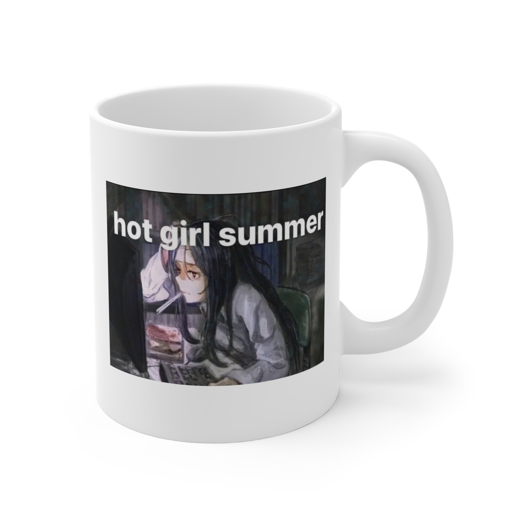 Emo Anime Meme "hot girl summer computer girl" Mug 11oz