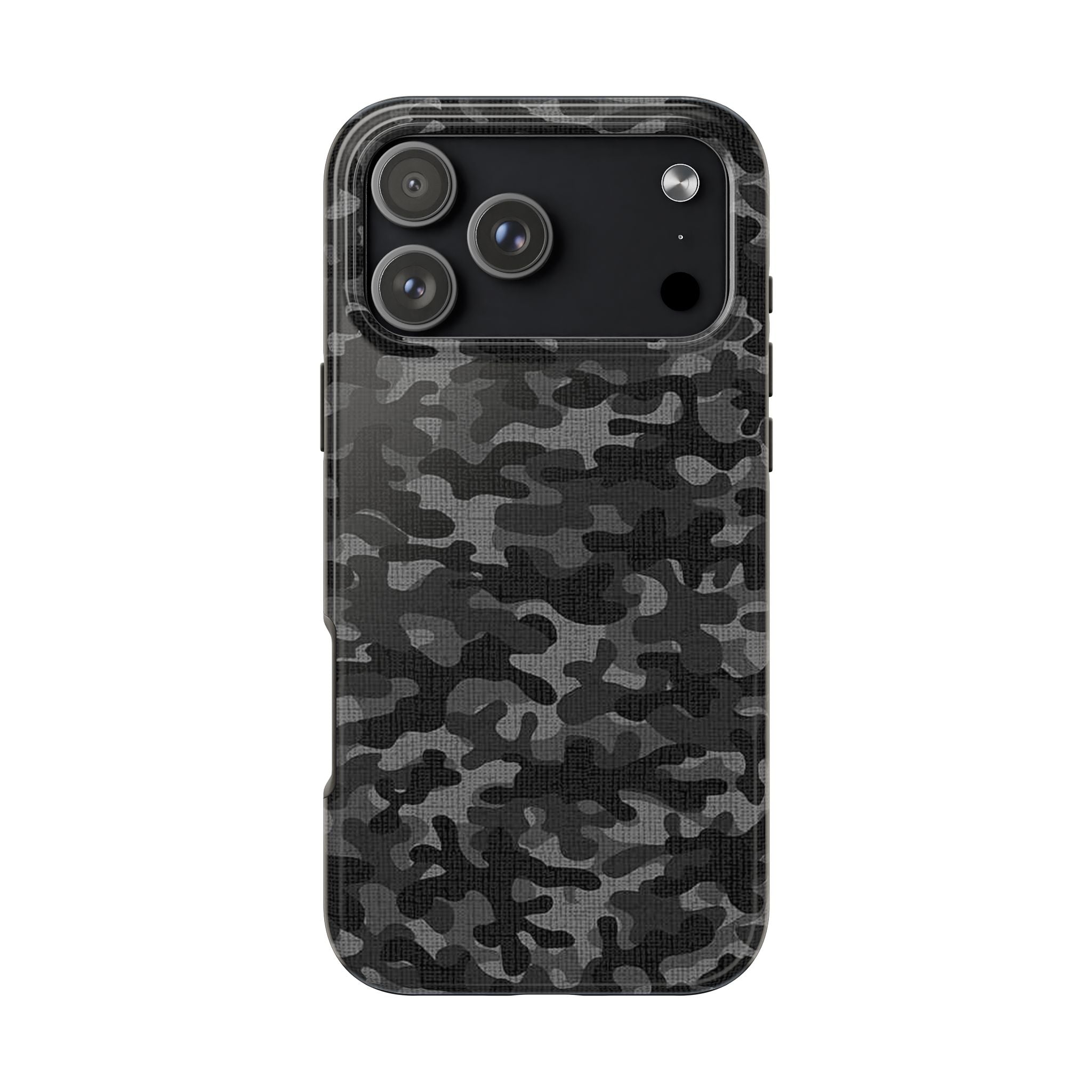 Black Camo Print Phone Case  - Tough Impact-Resistant Cases