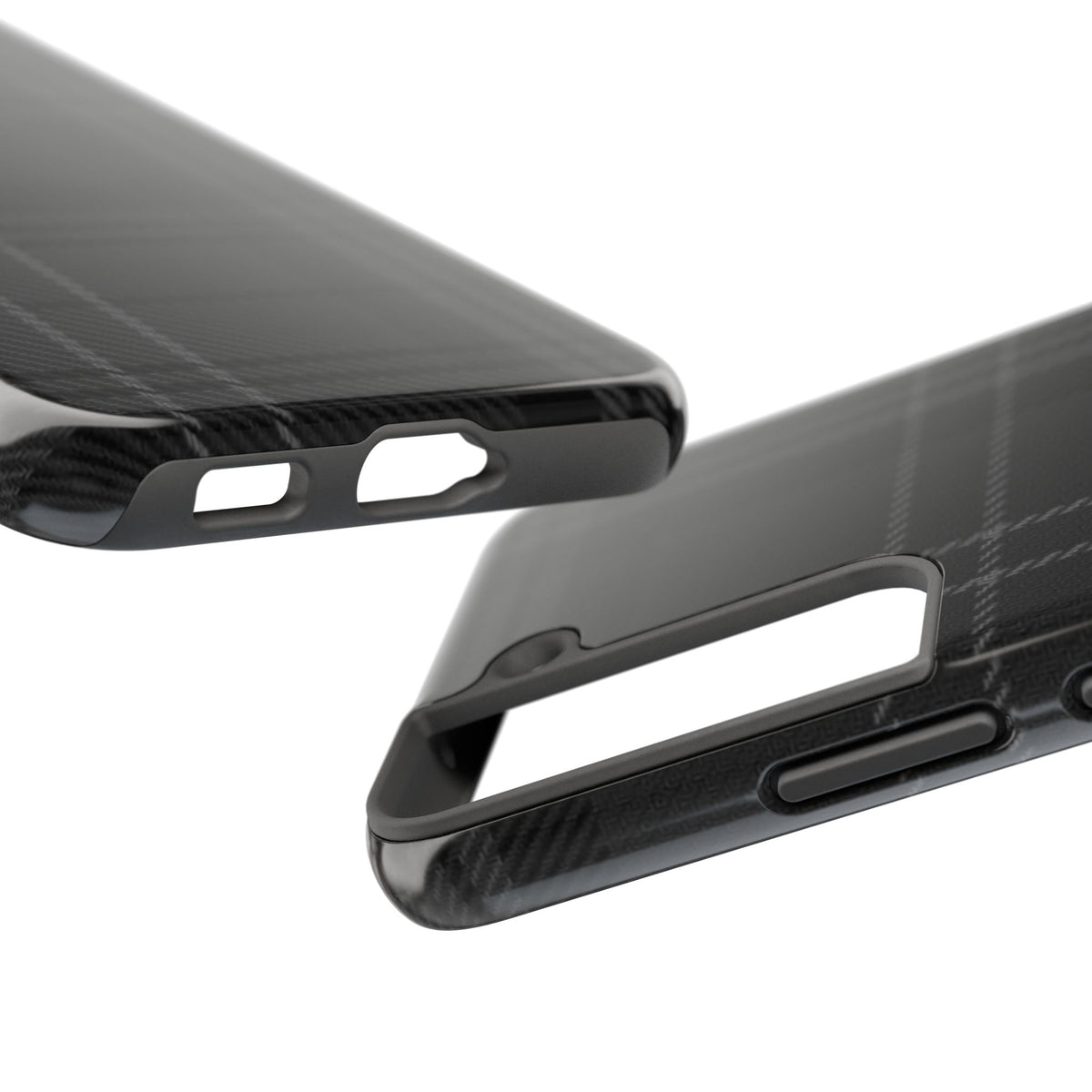 Black Plaid Gingham Phone Case