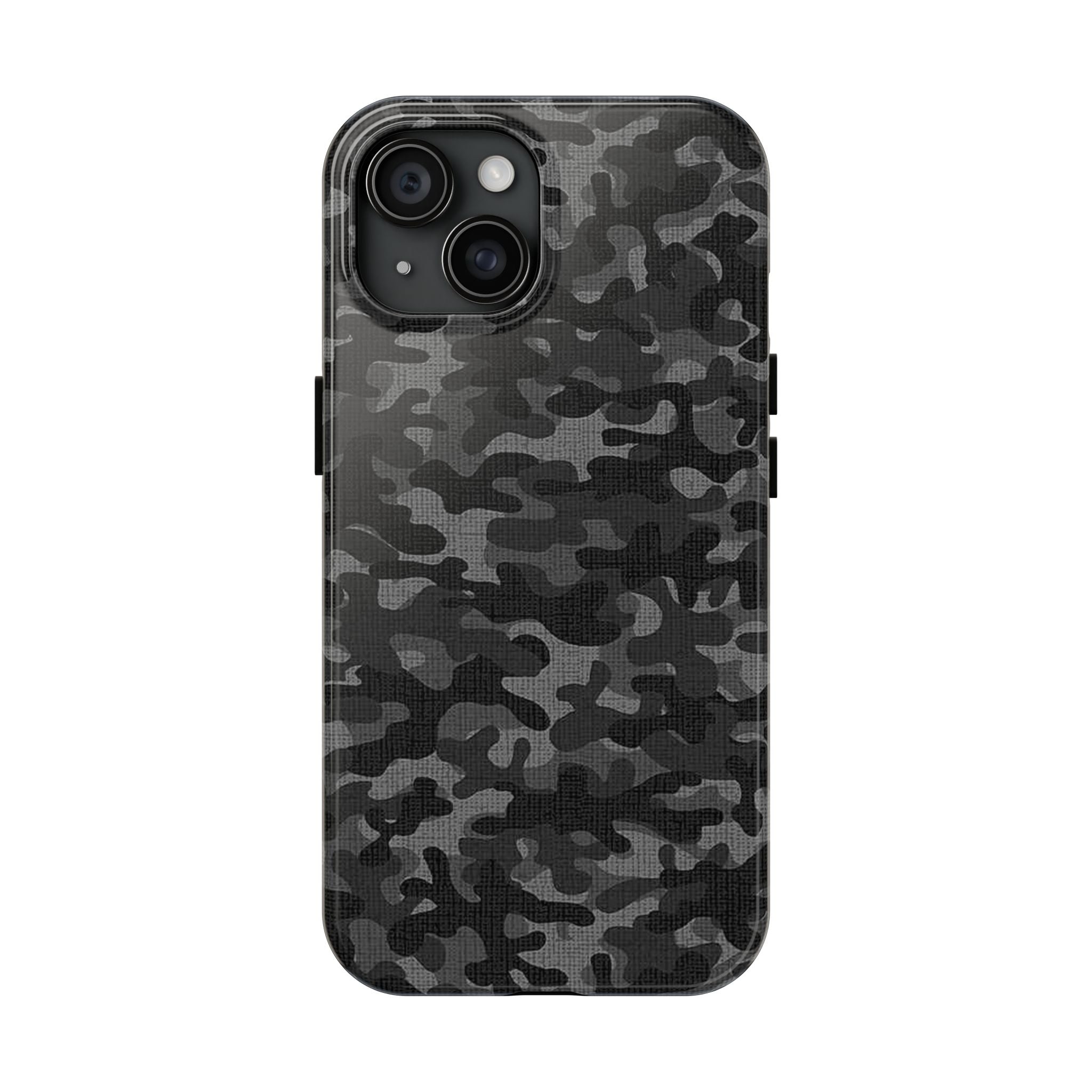 Black Camo Print Phone Case  - Tough Impact-Resistant Cases