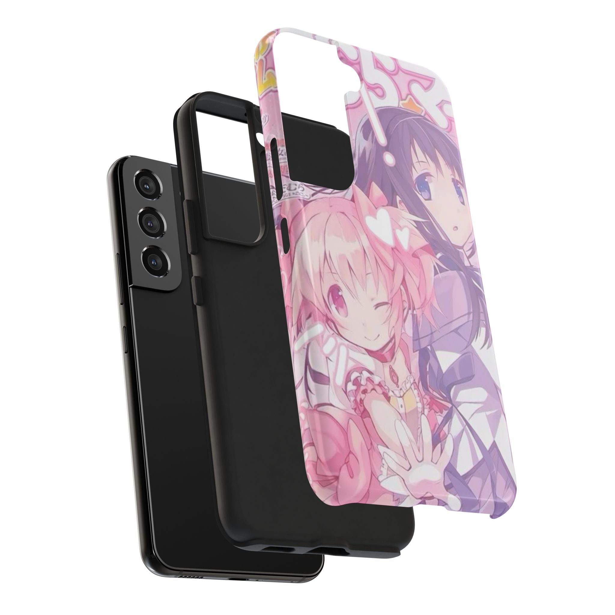 Cute Pink and Purple Anime Phone Case