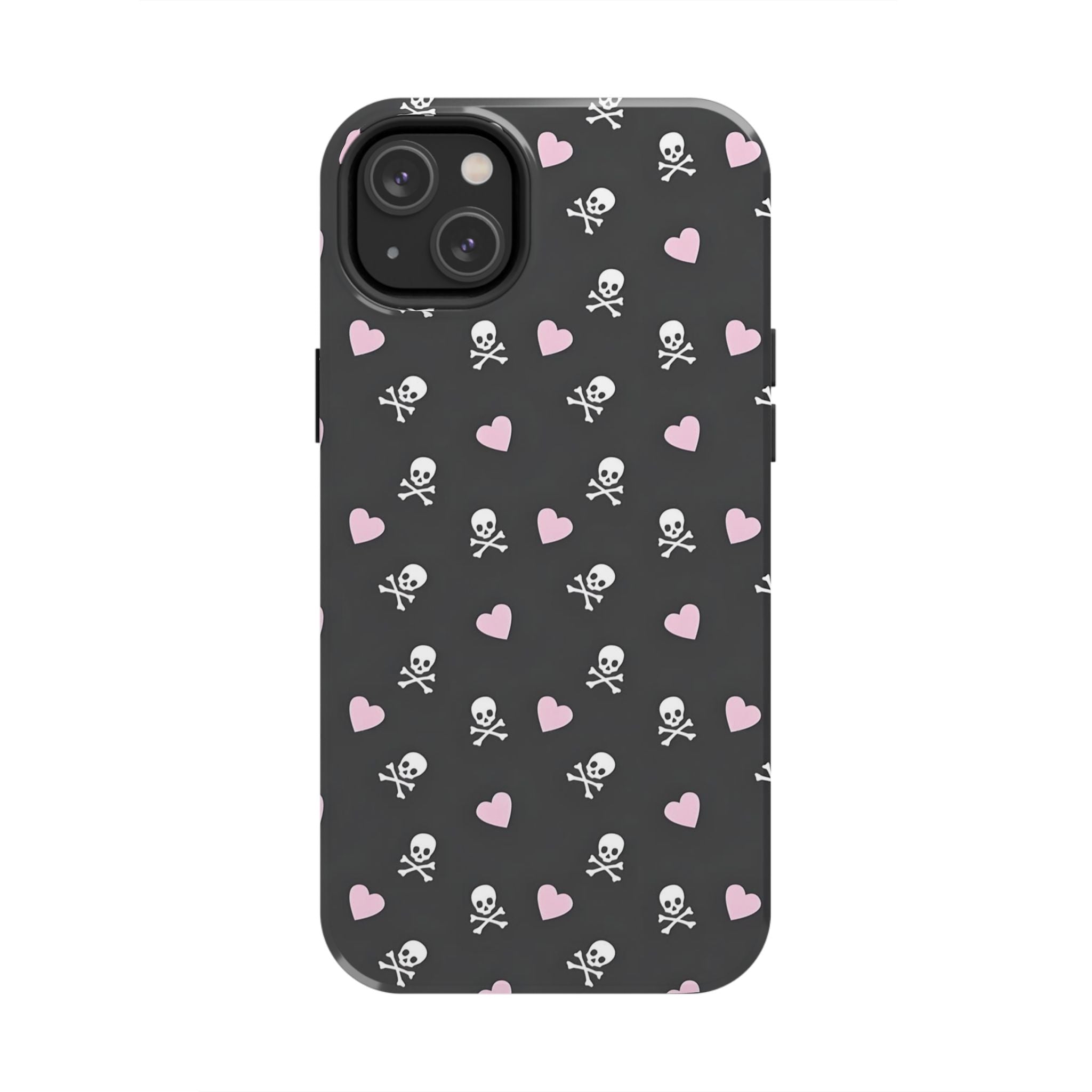 Cute Skulls and Hearts Phone Case  - Tough Impact-Resistant Case