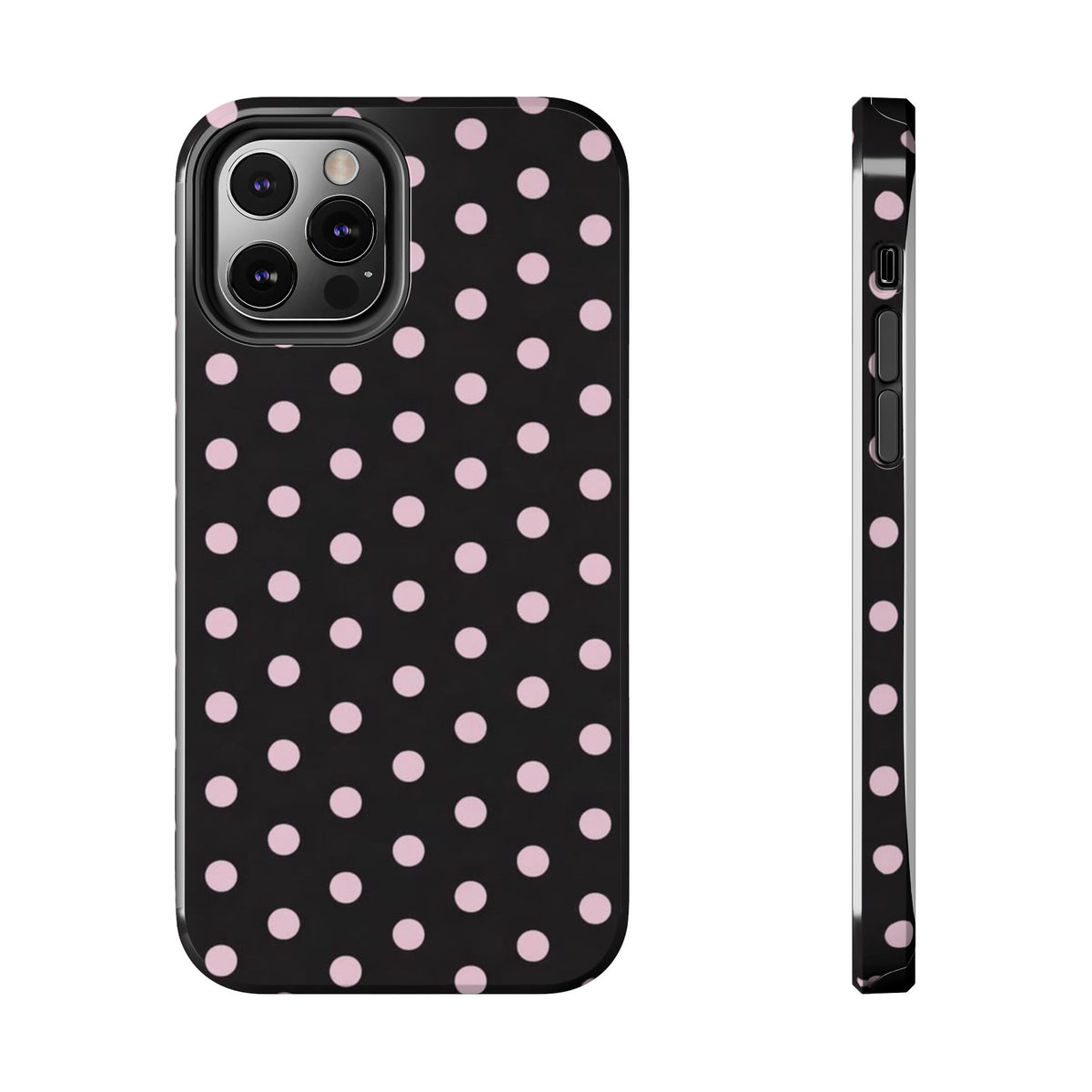 Black and Pink Spots Phone Case