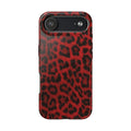 Red Cheetah Leopard Phone Case  - Tough Impact-Resistant Case